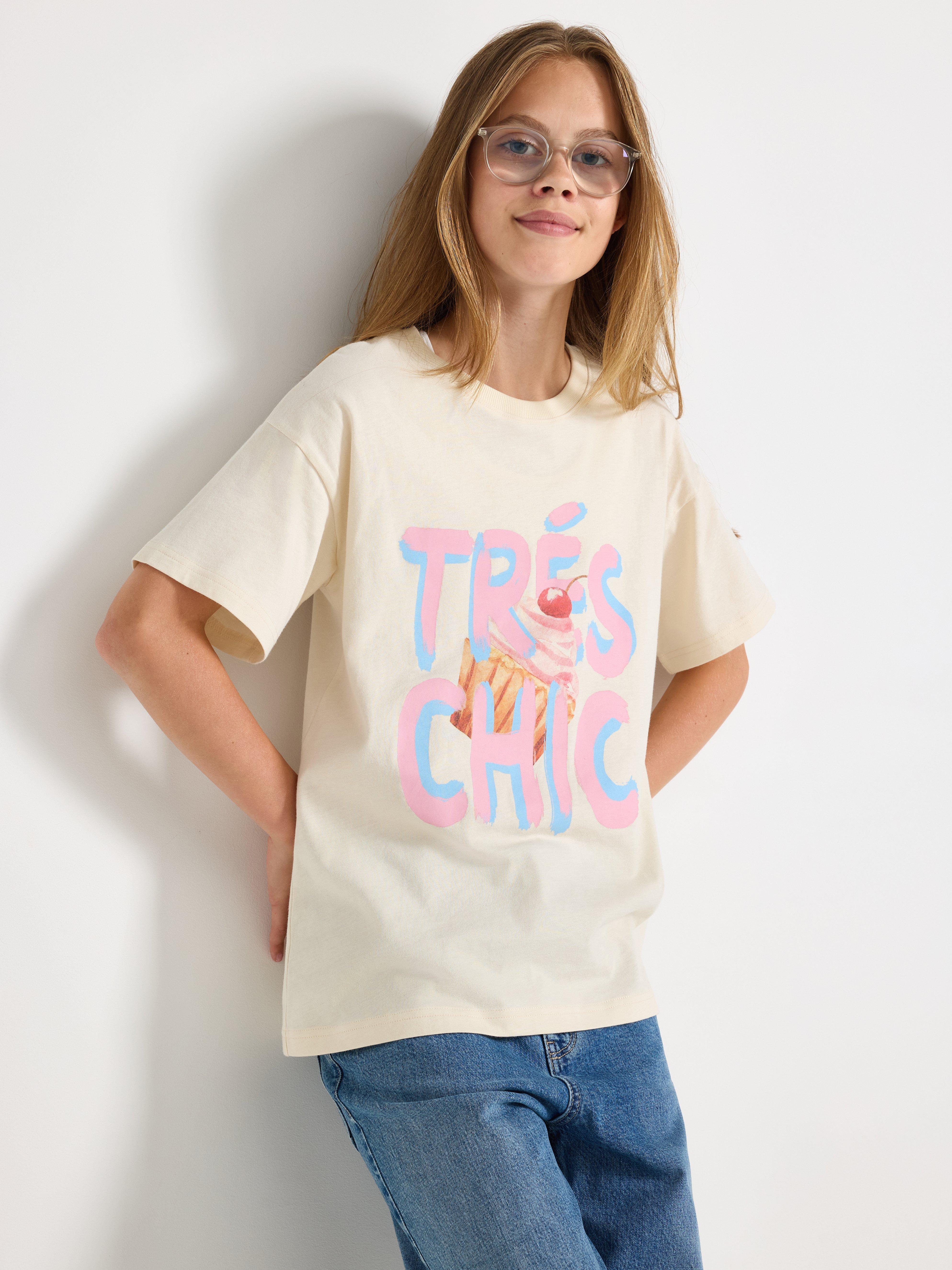 T-paita - Lapset - Beige