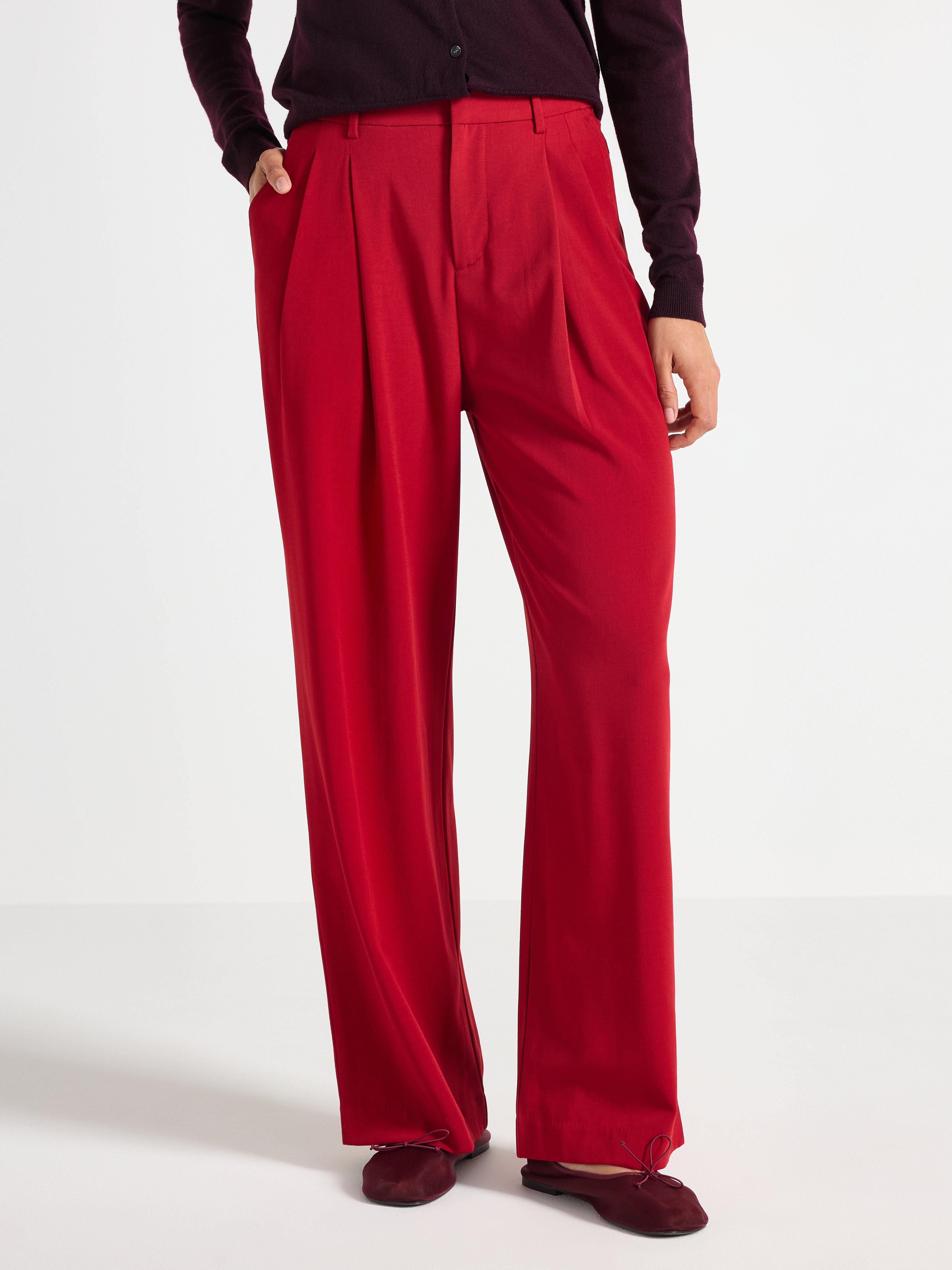 Trousers - Womens Wear - Red