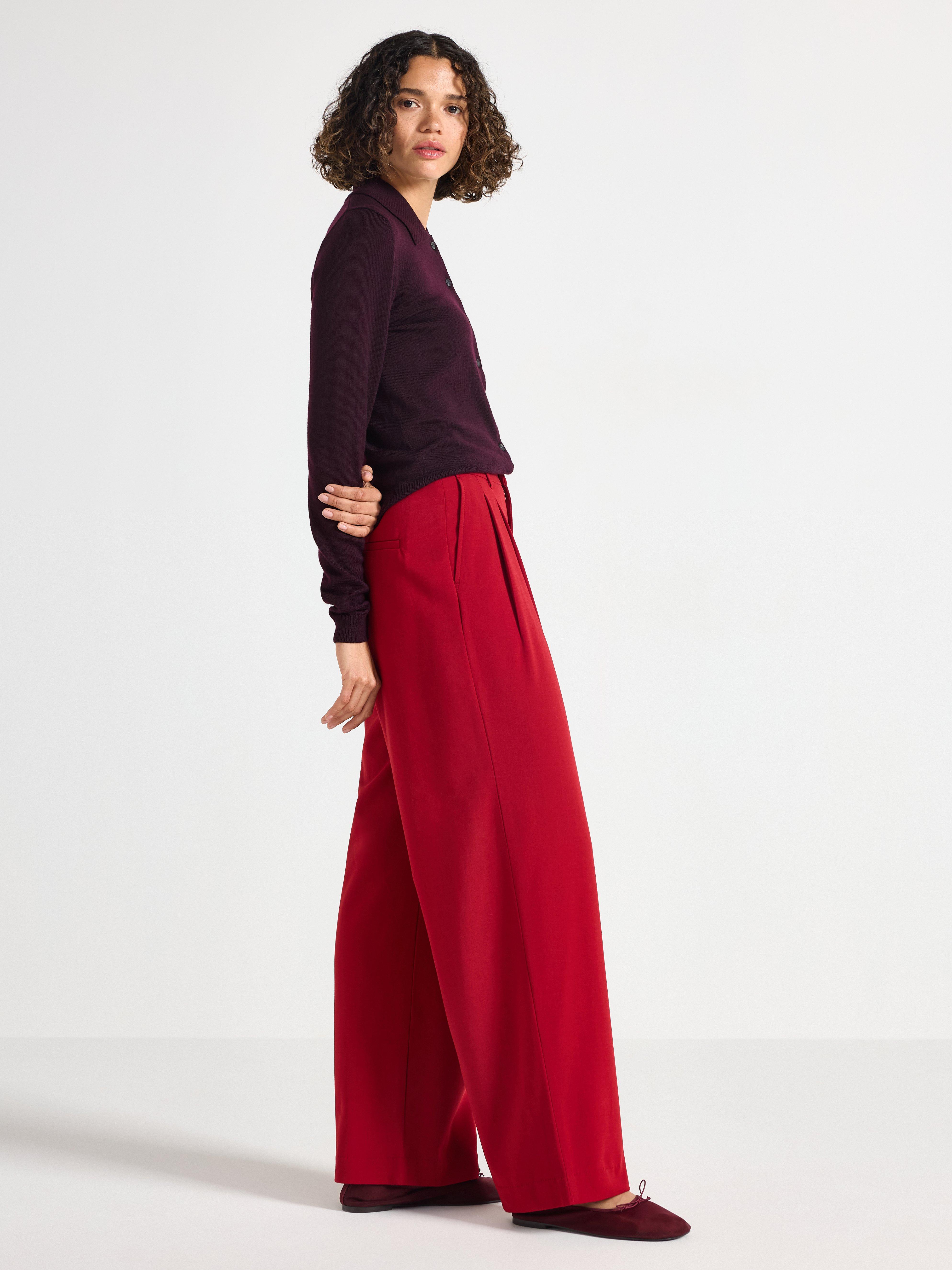 Trousers - Womens Wear - Red