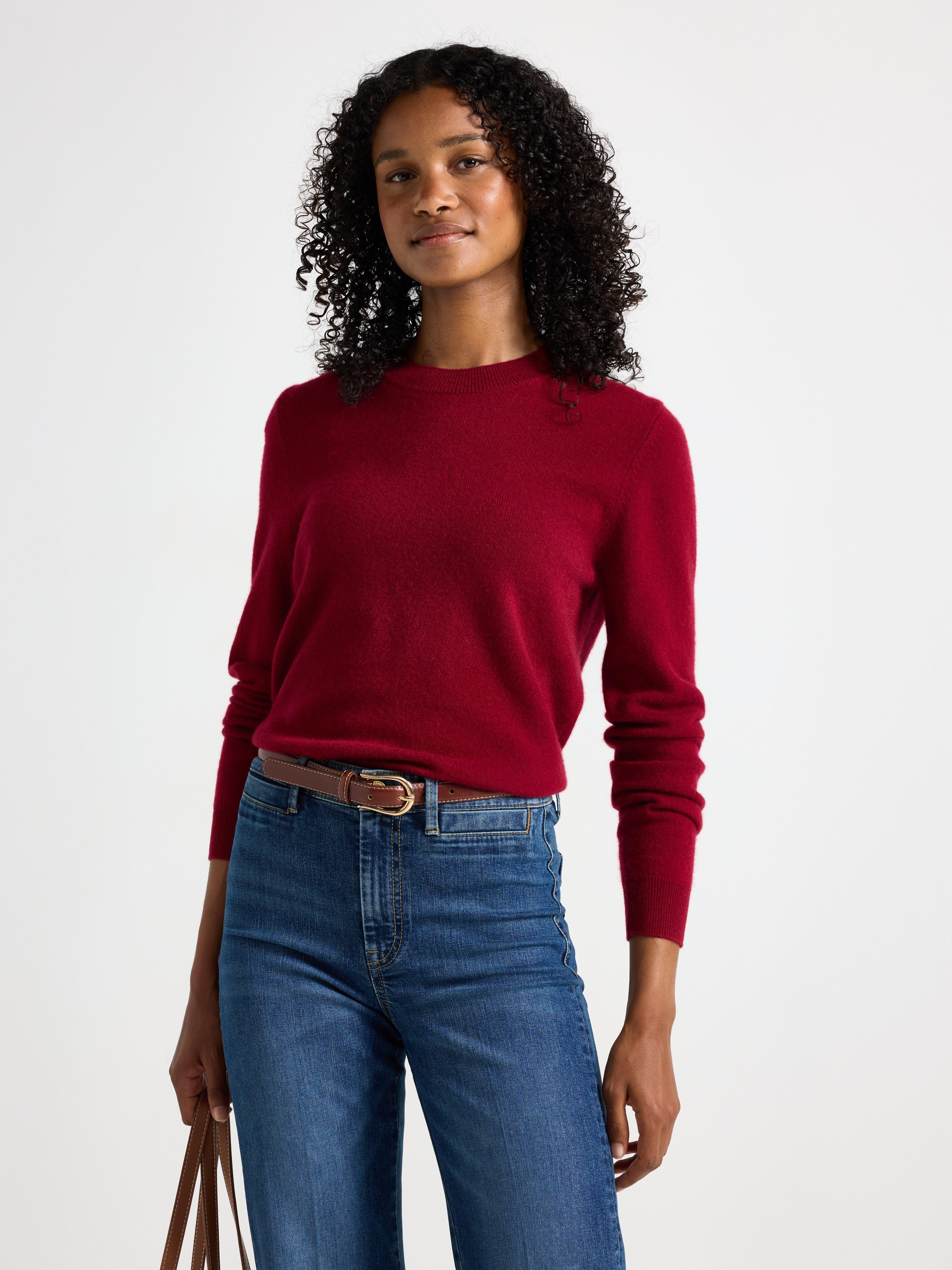 Sweater - Dame - Rød