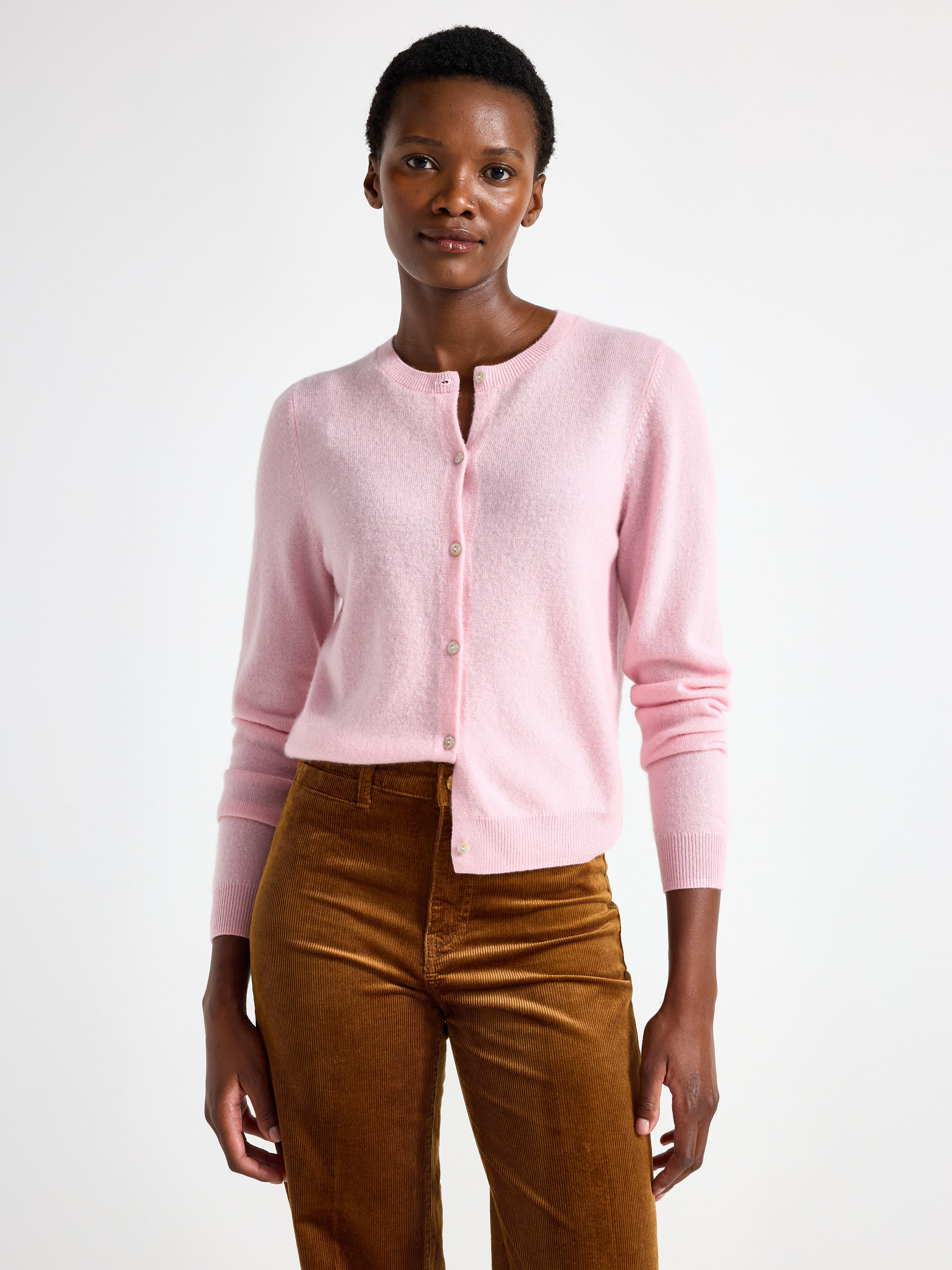 Cardigan - Dam - Rosa