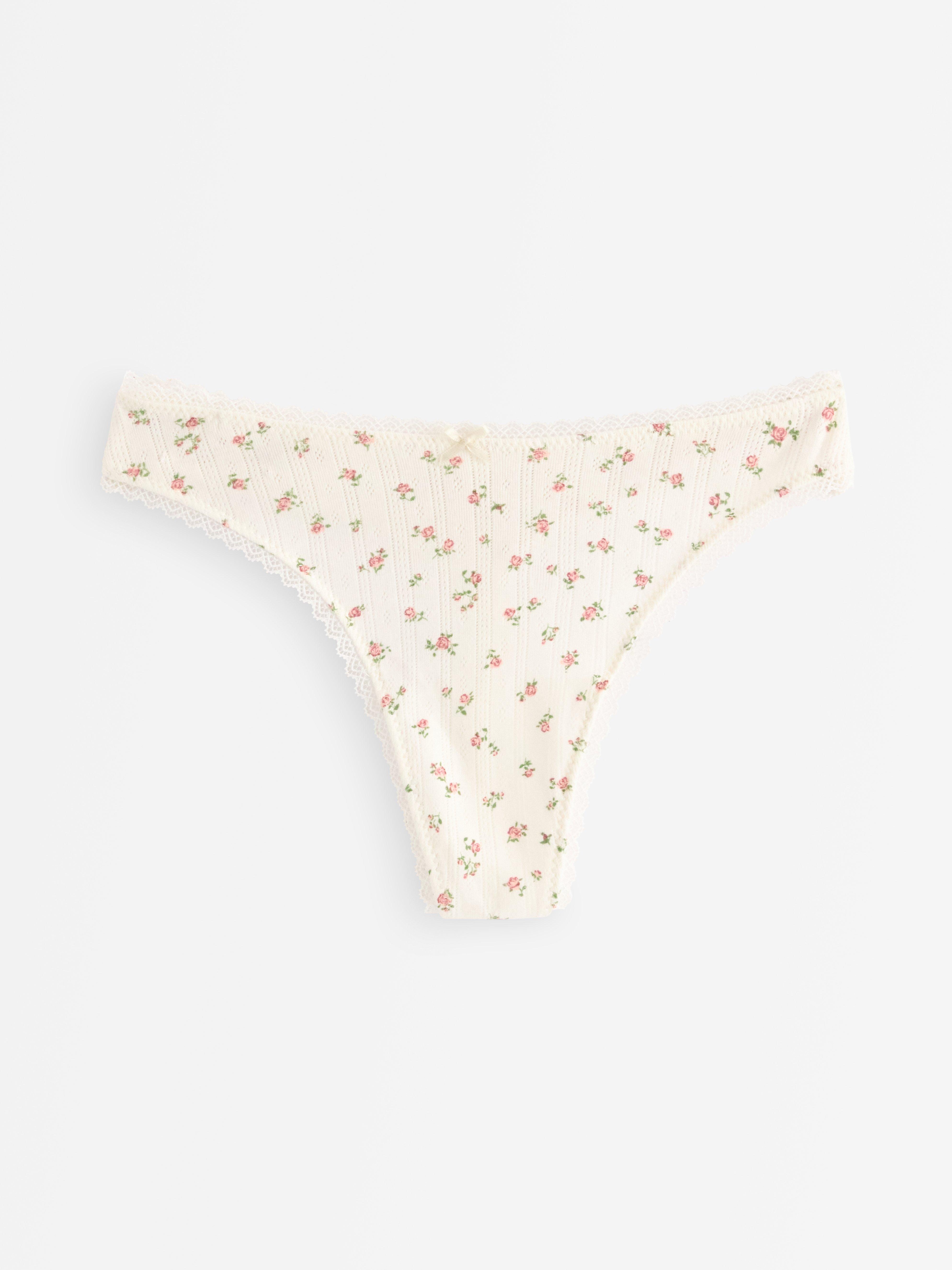 Stringtruse med lavt liv - Undertøy - Hvit