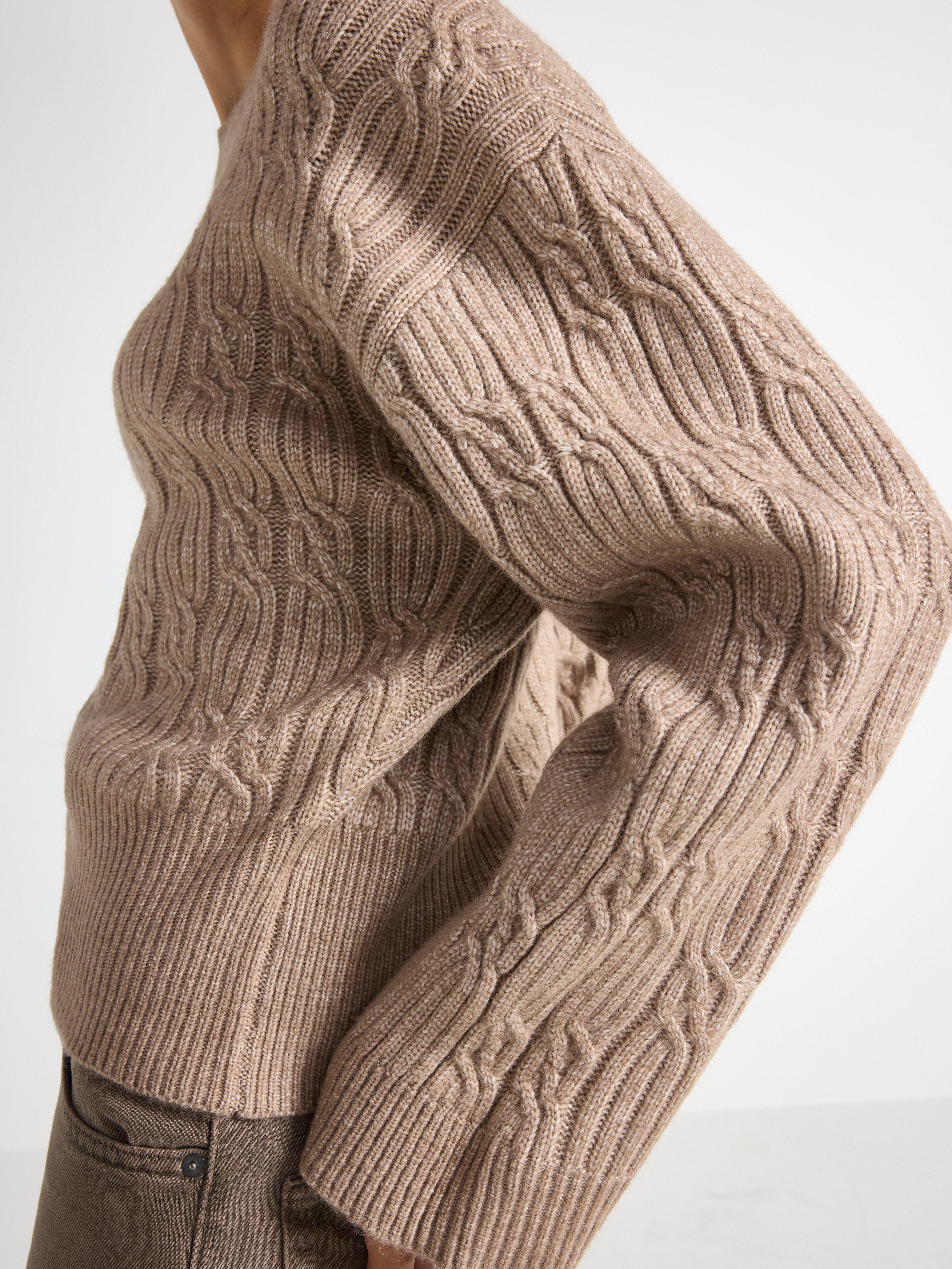 Sweater - Dame - Khaki