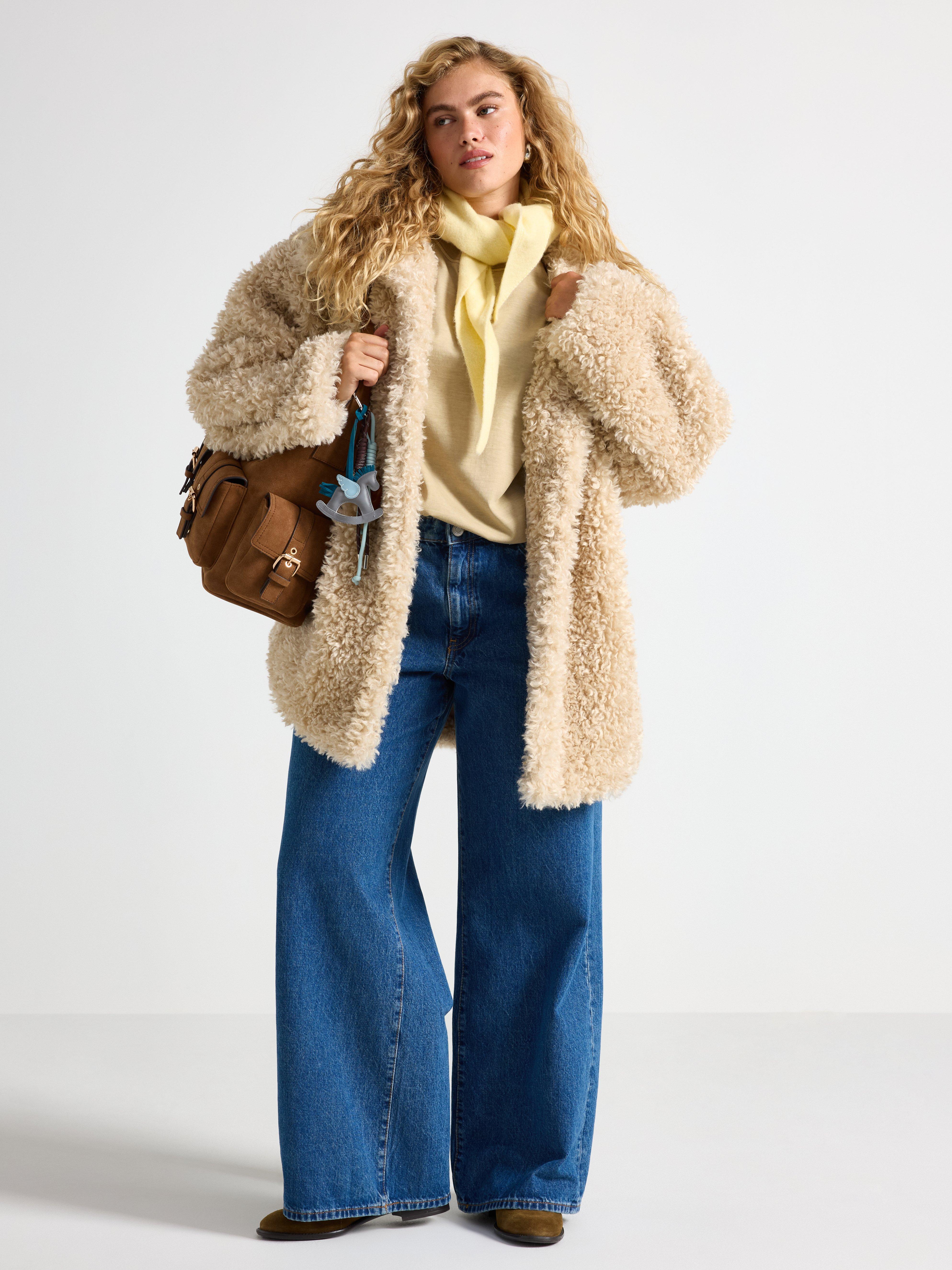 Jacket in faux fur | Lindex