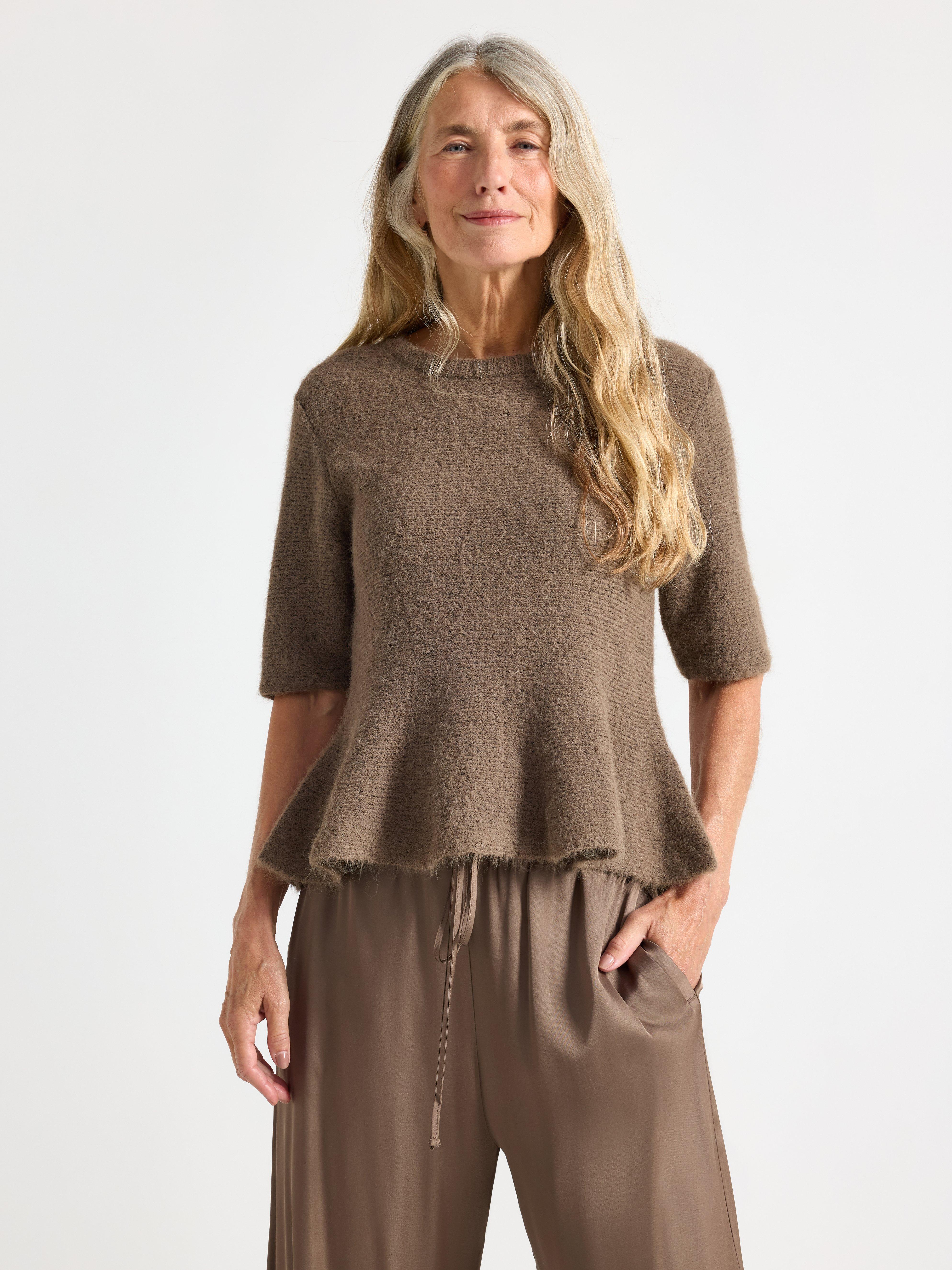 Sweater - Dame - Brun