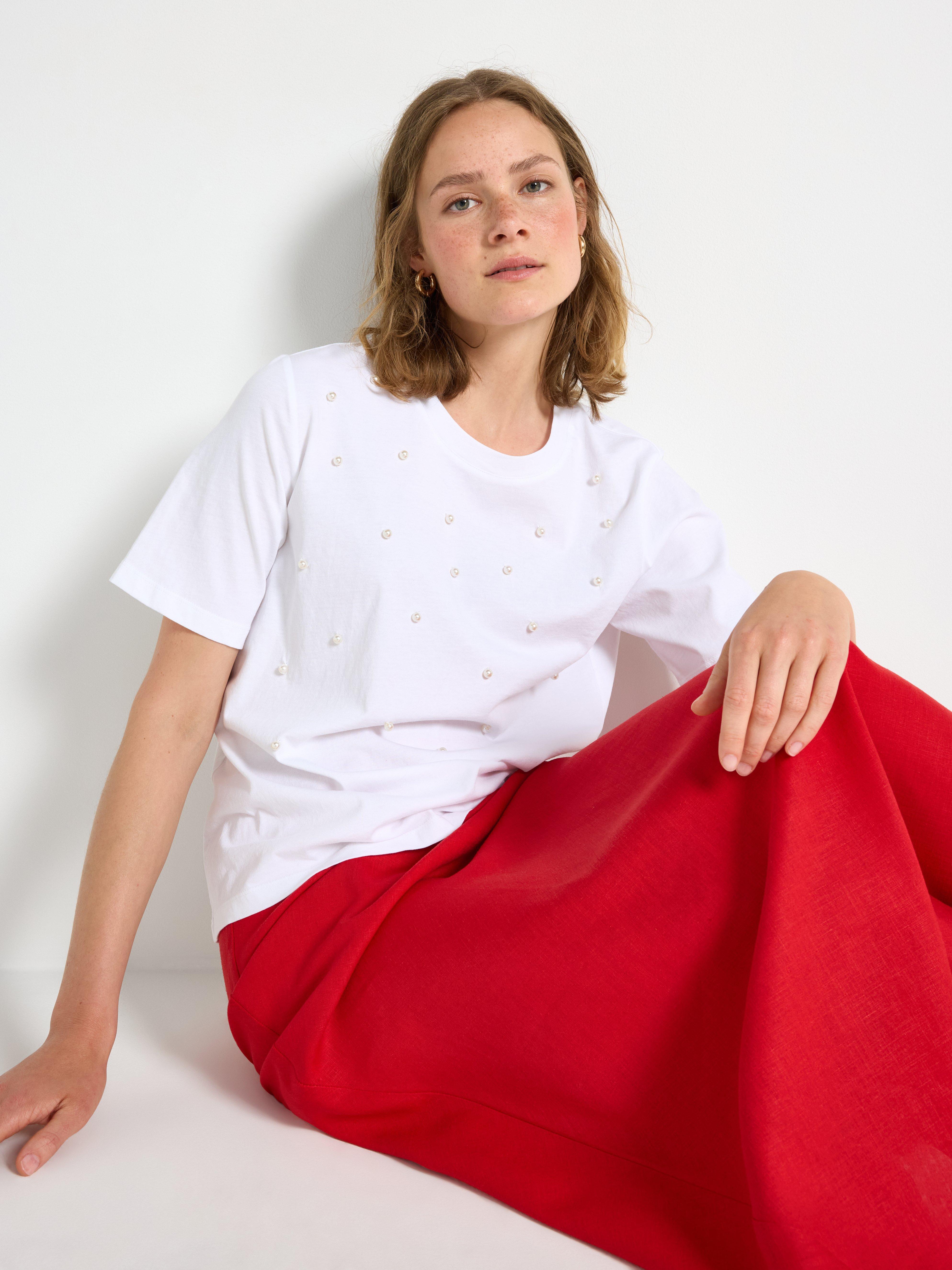 T-shirt - Dame - Hvit