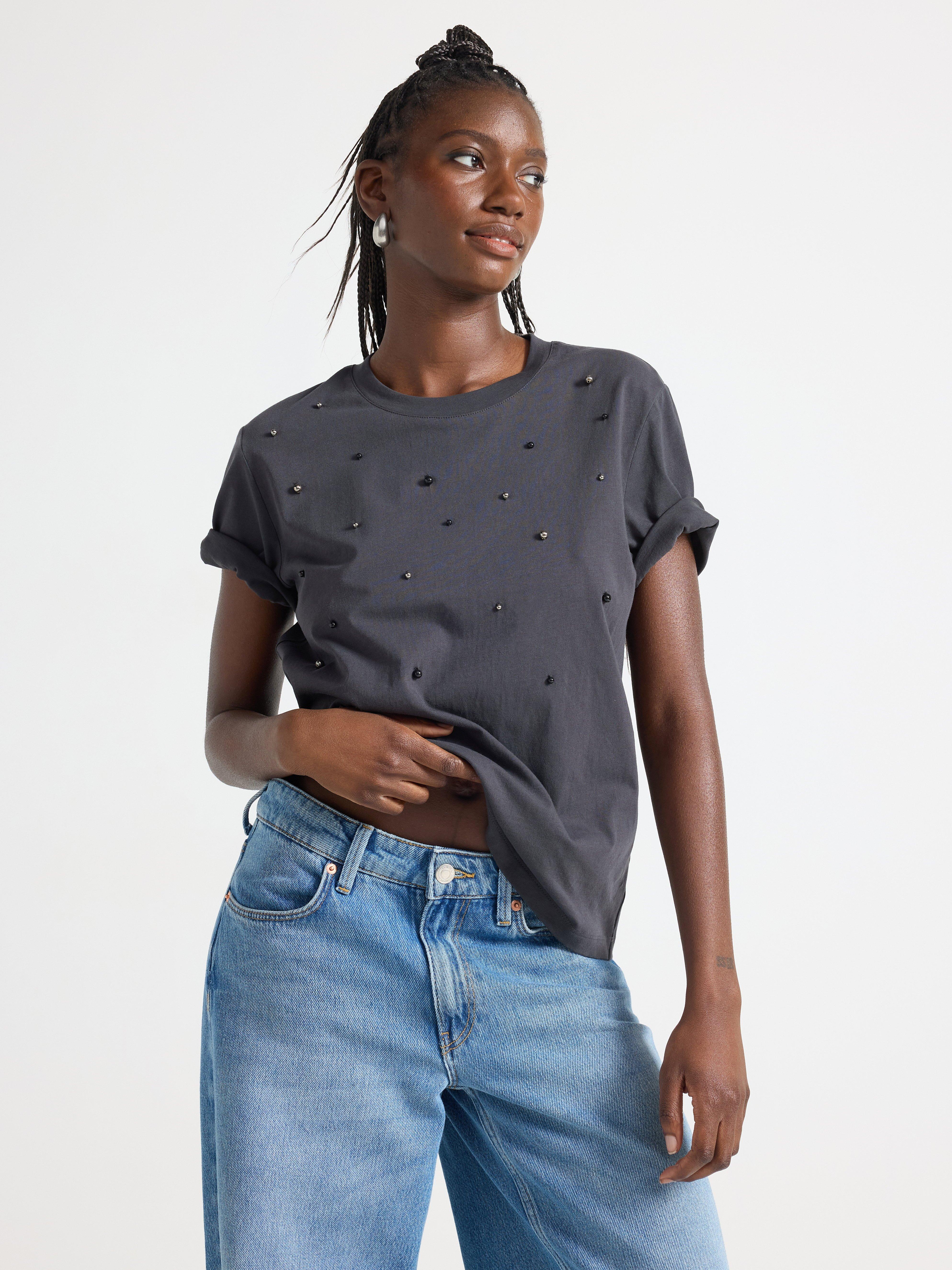 T-shirt - Dame - Sort