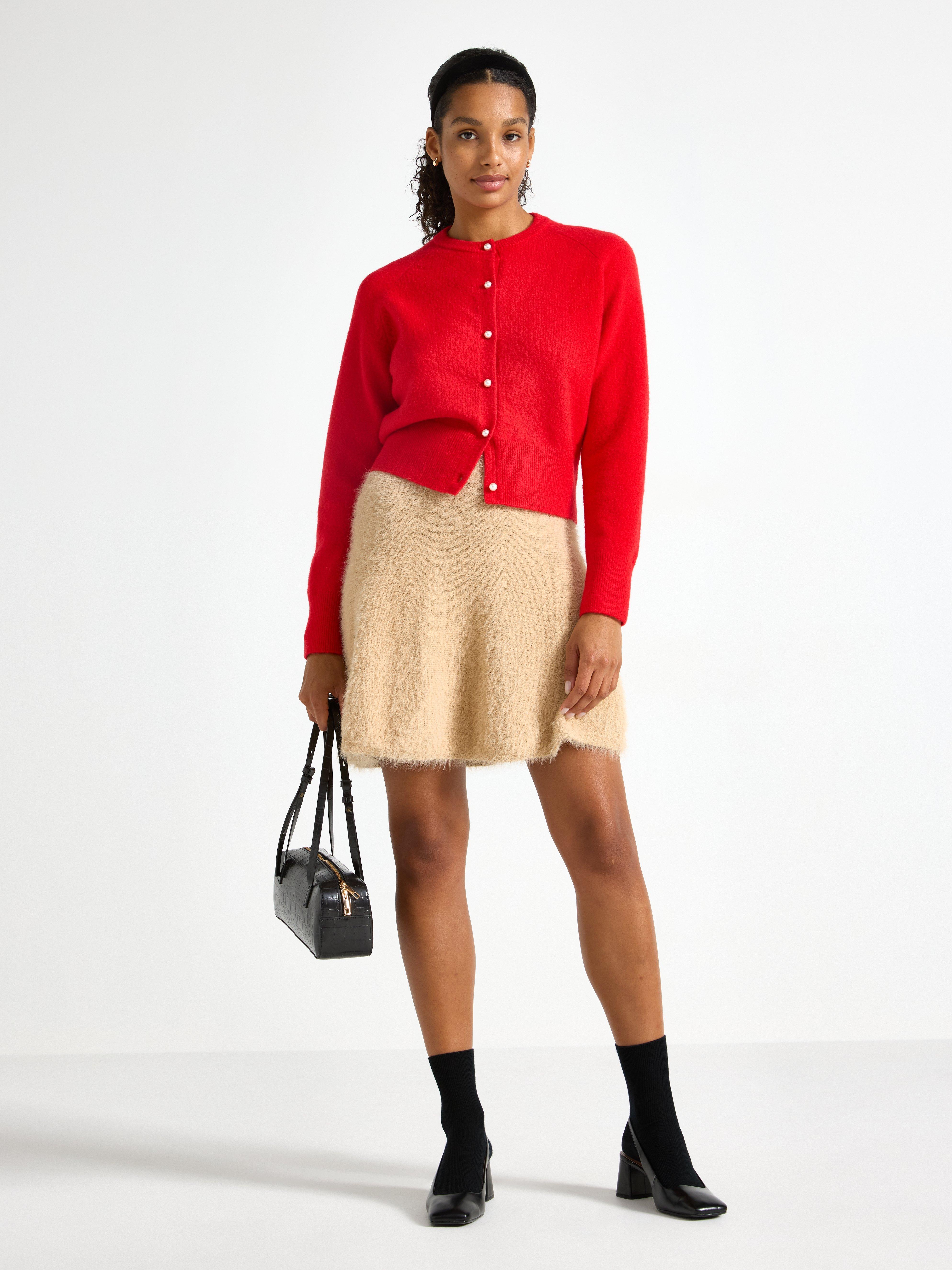 Knitted mini skirt