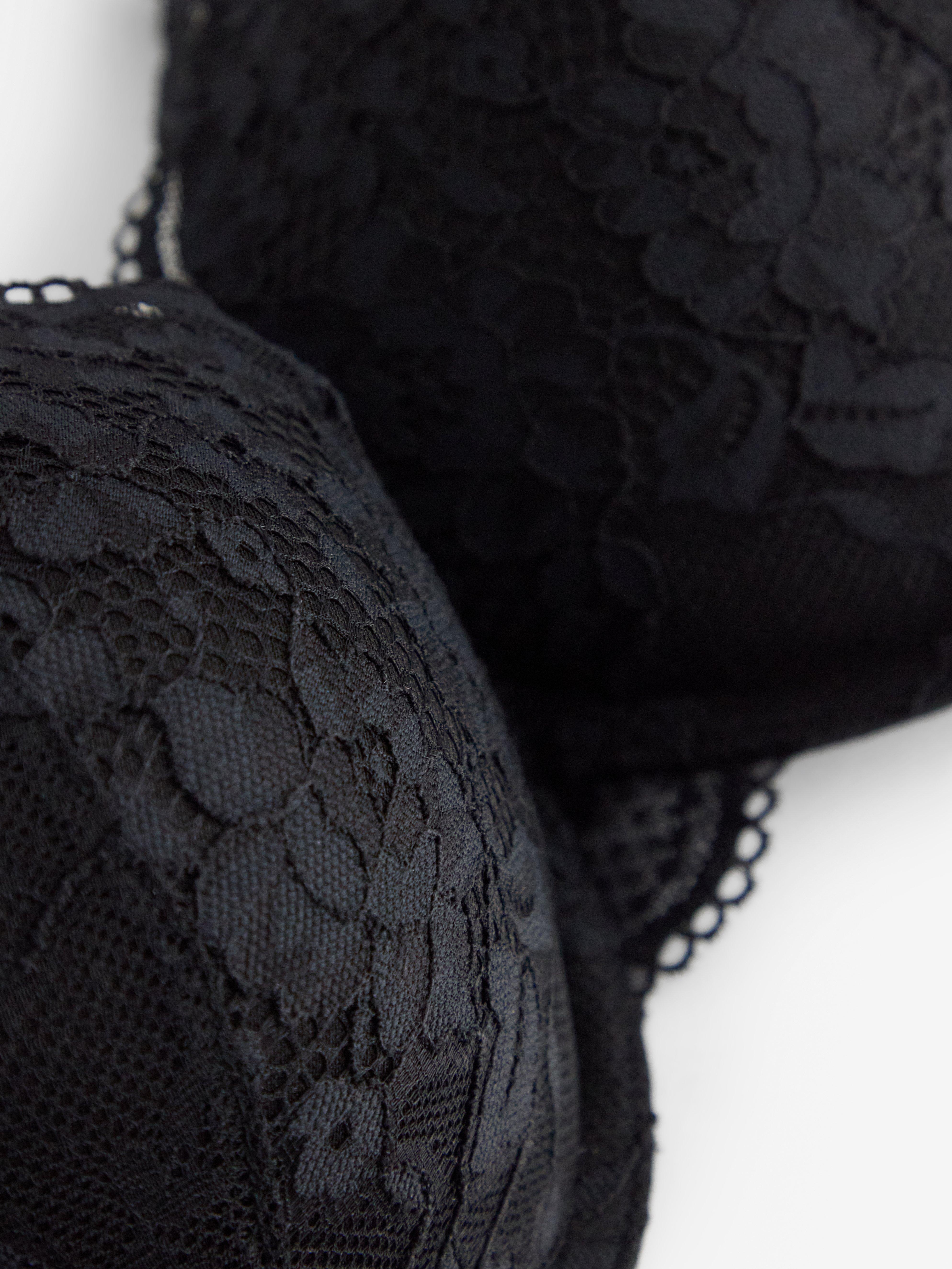 Linnea push up-bh - Undertøj - Sort