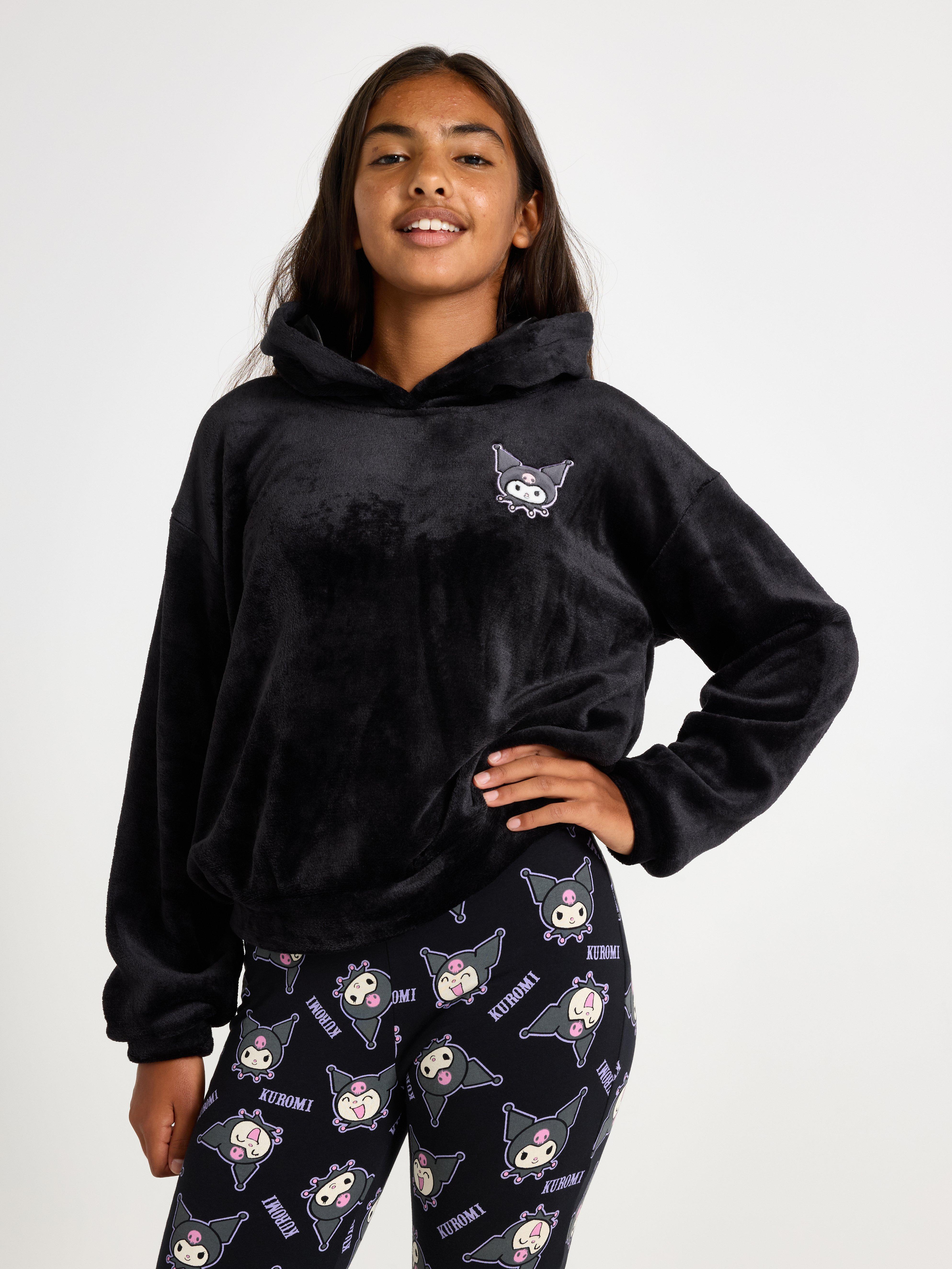 Kuromi hoodie in pile | Lindex