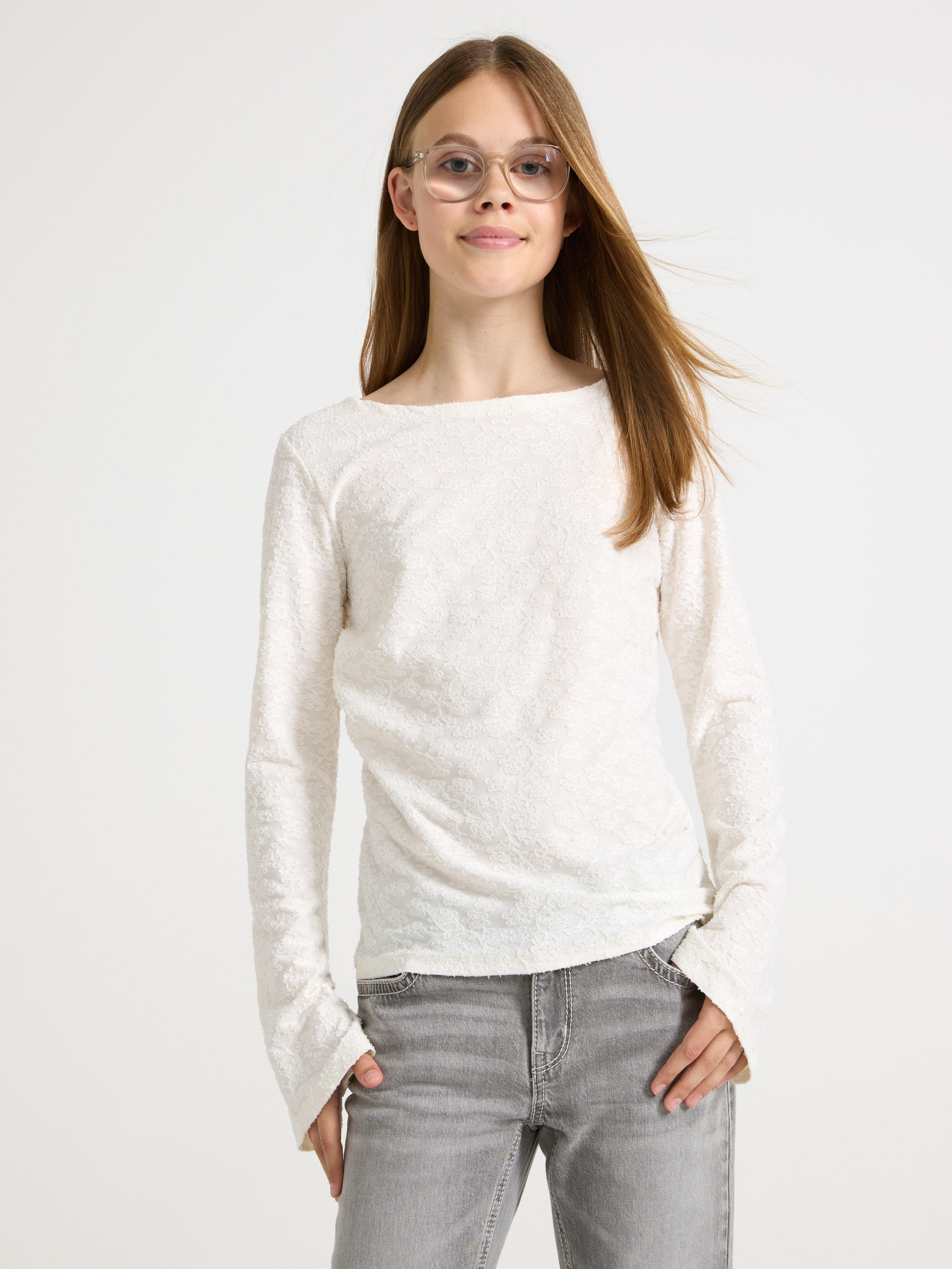Top - Kids Wear - White