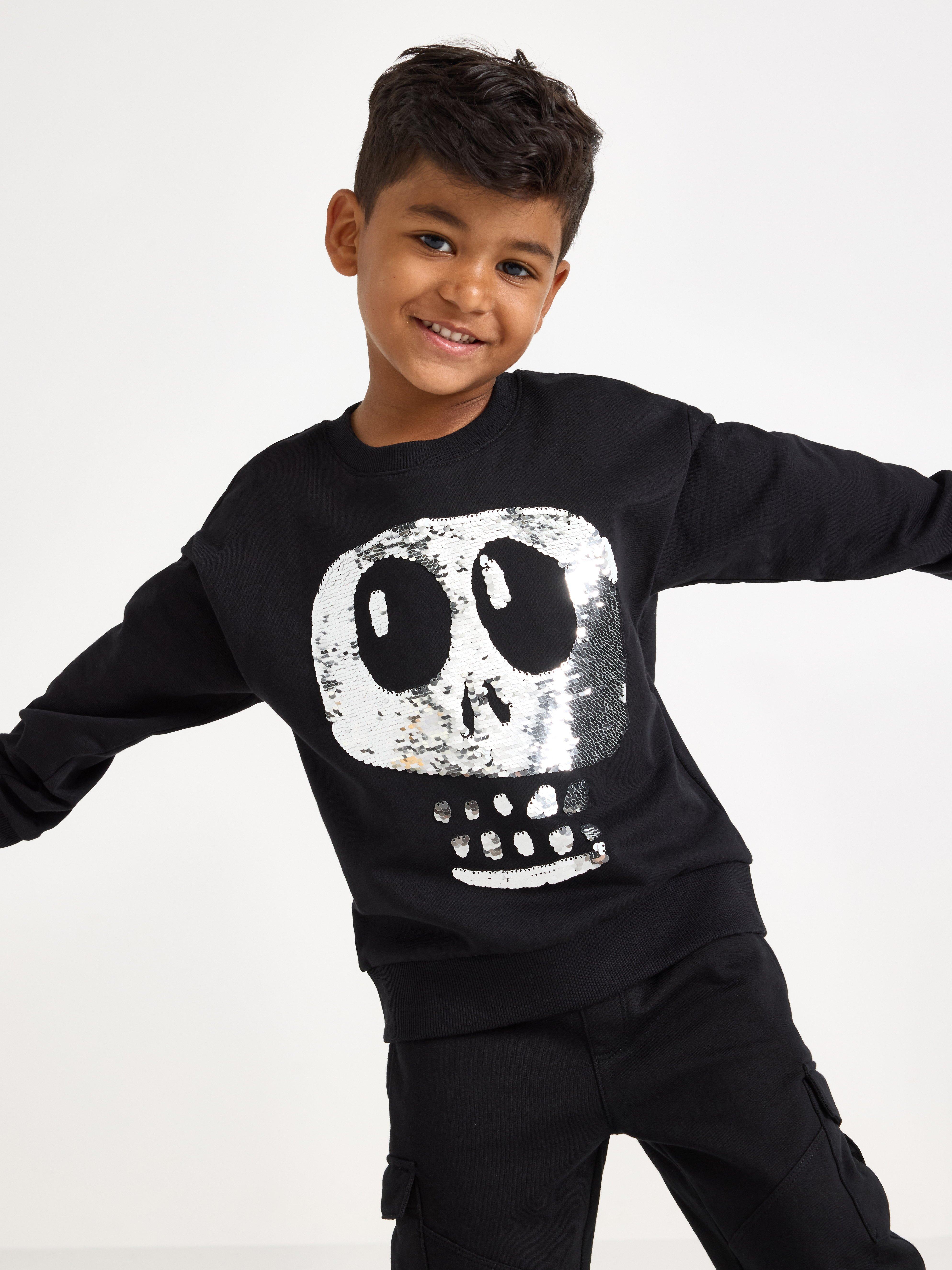 Sweatshirt - Børn - Sort