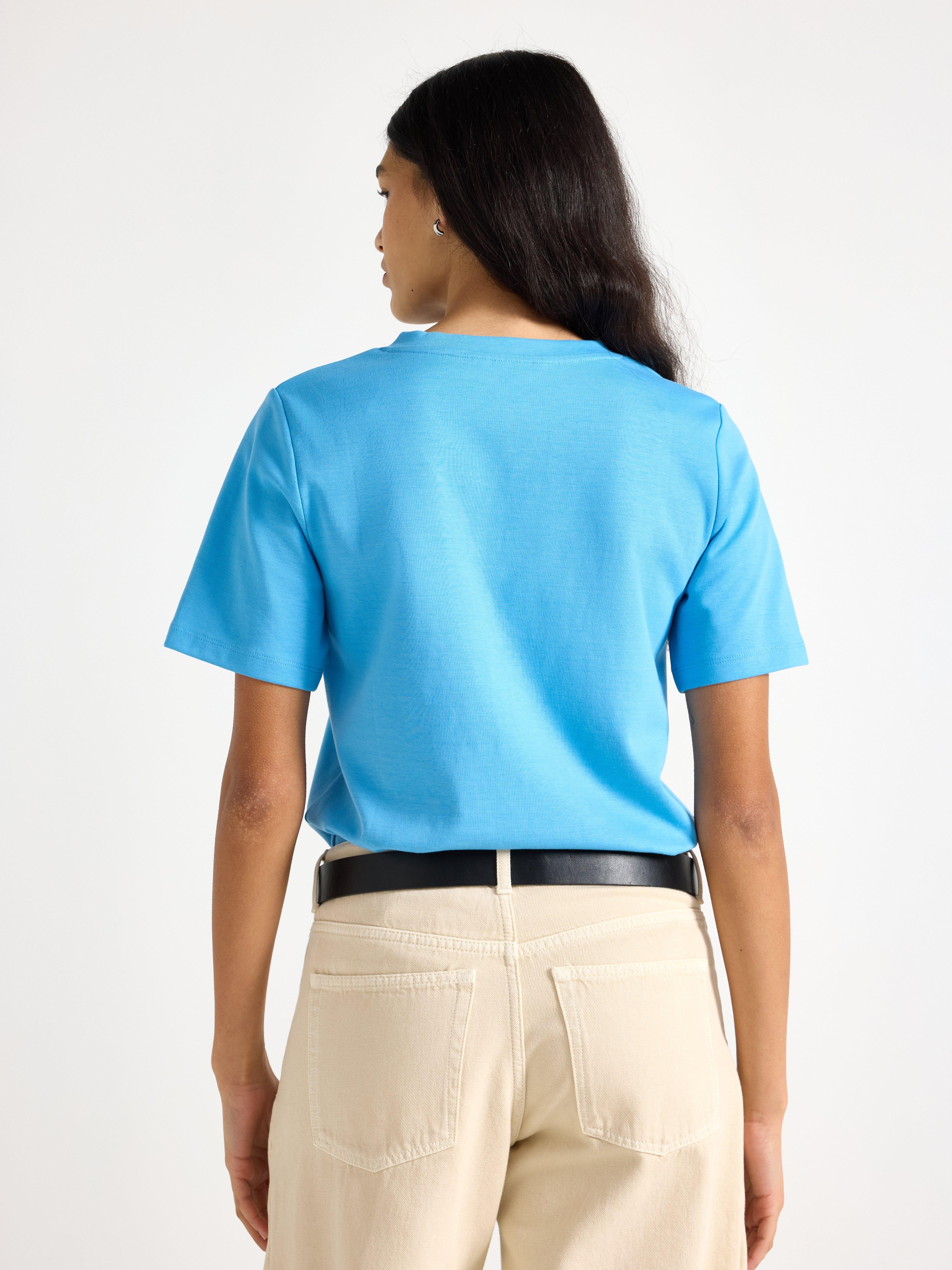 T-shirt - Dam - Turkos