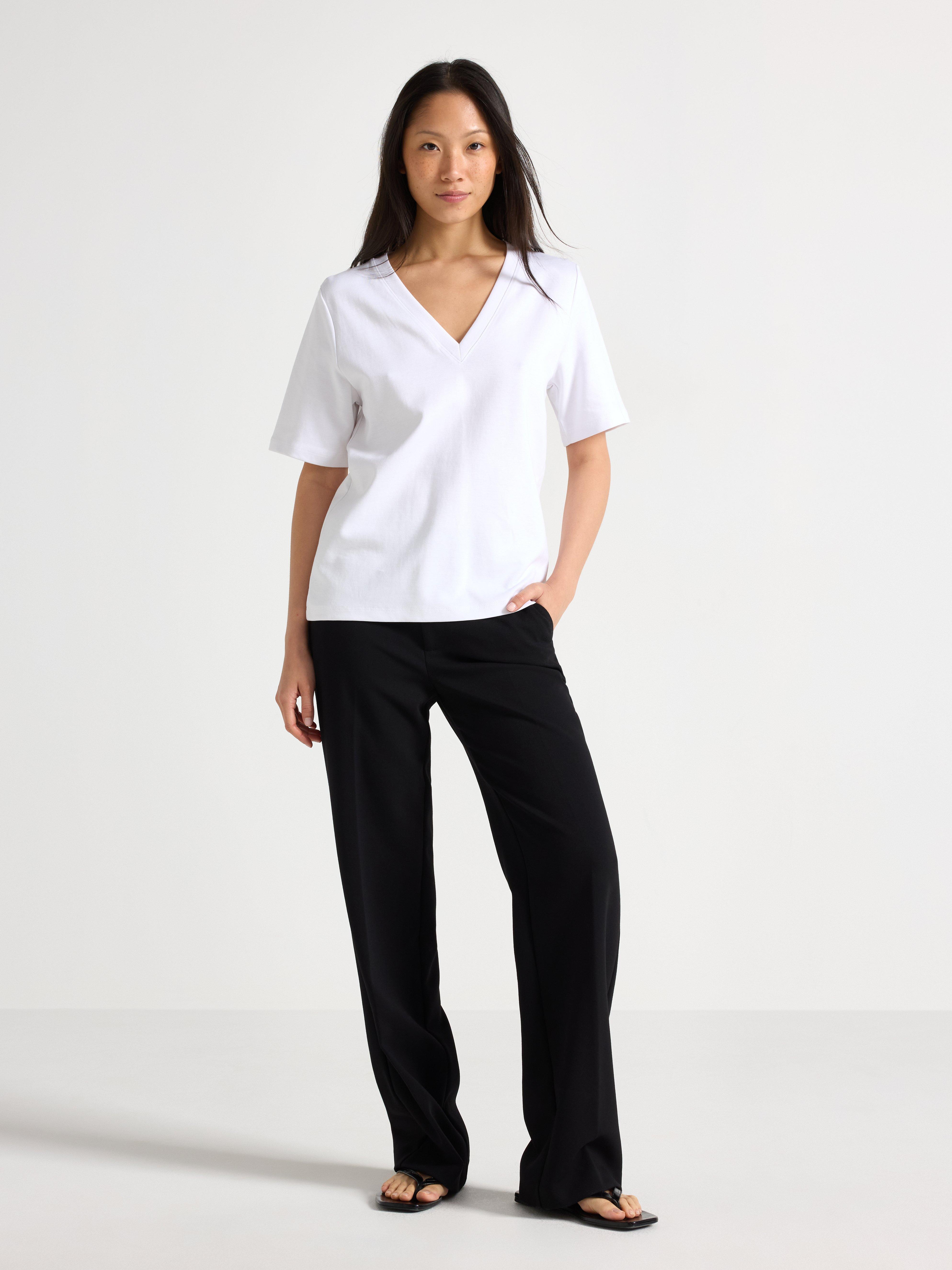 T-shirt - Dame - Hvit