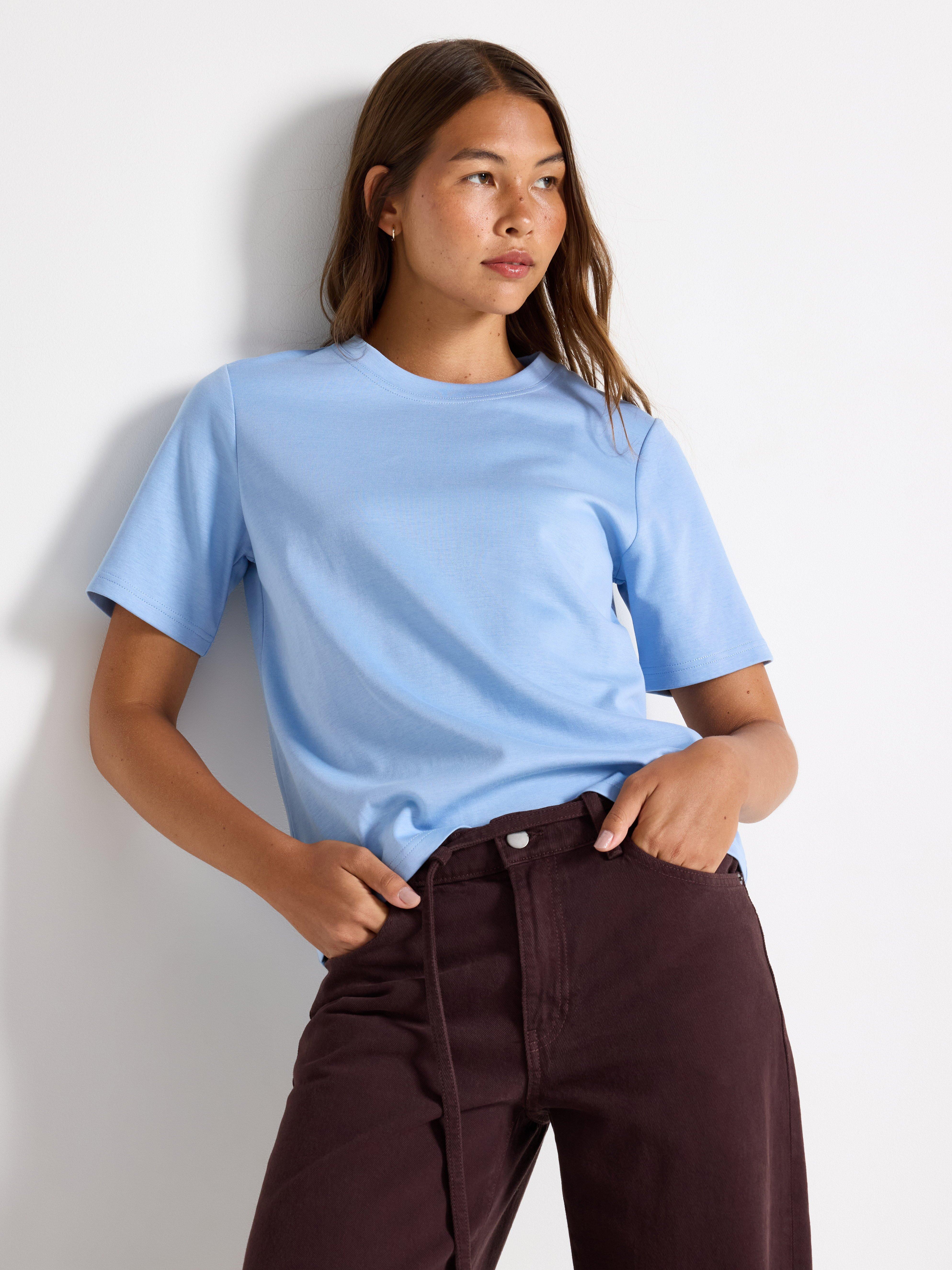 T-shirt - Dame - Blå