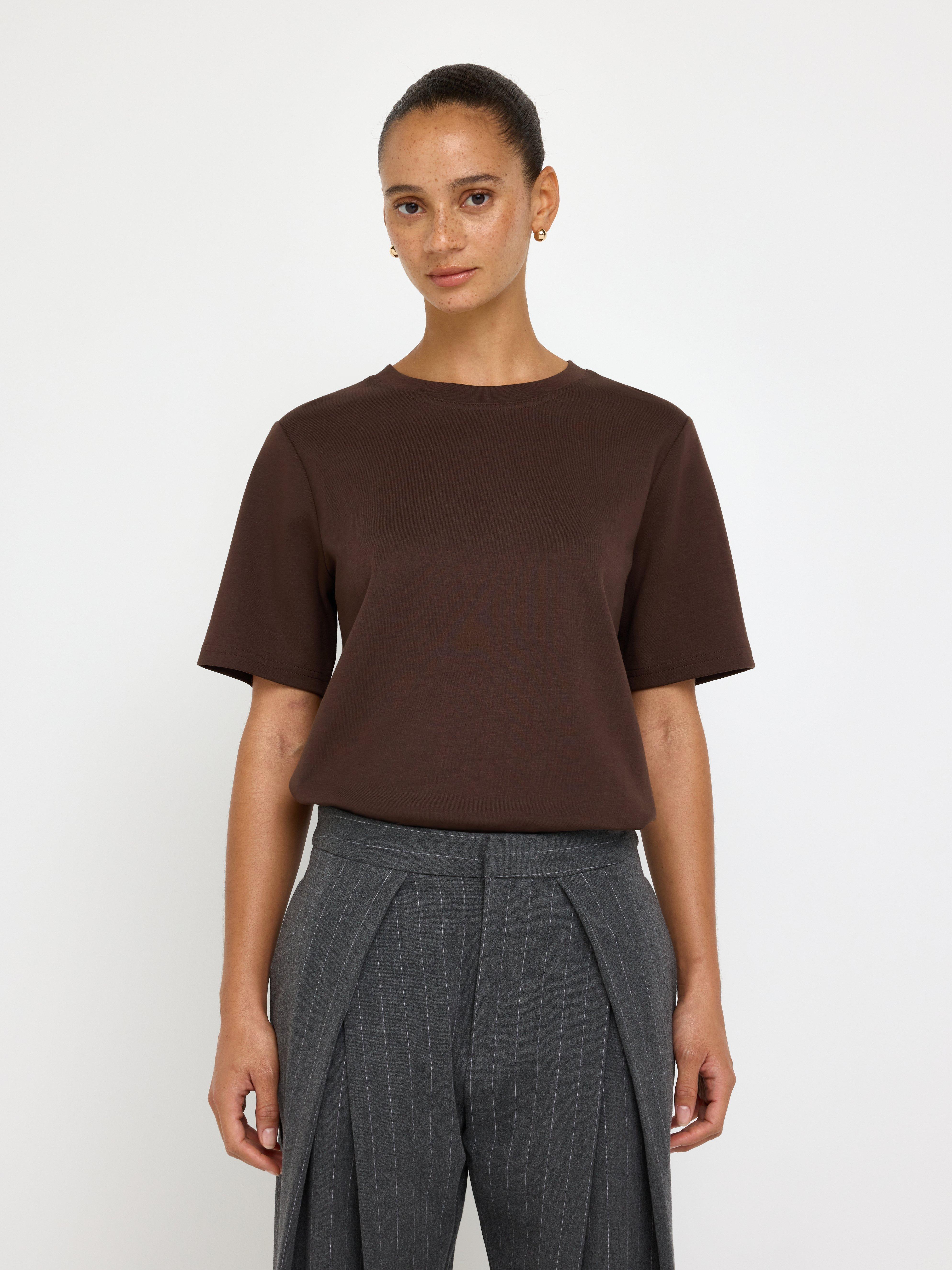 T-shirt - Womens Wear - Brown