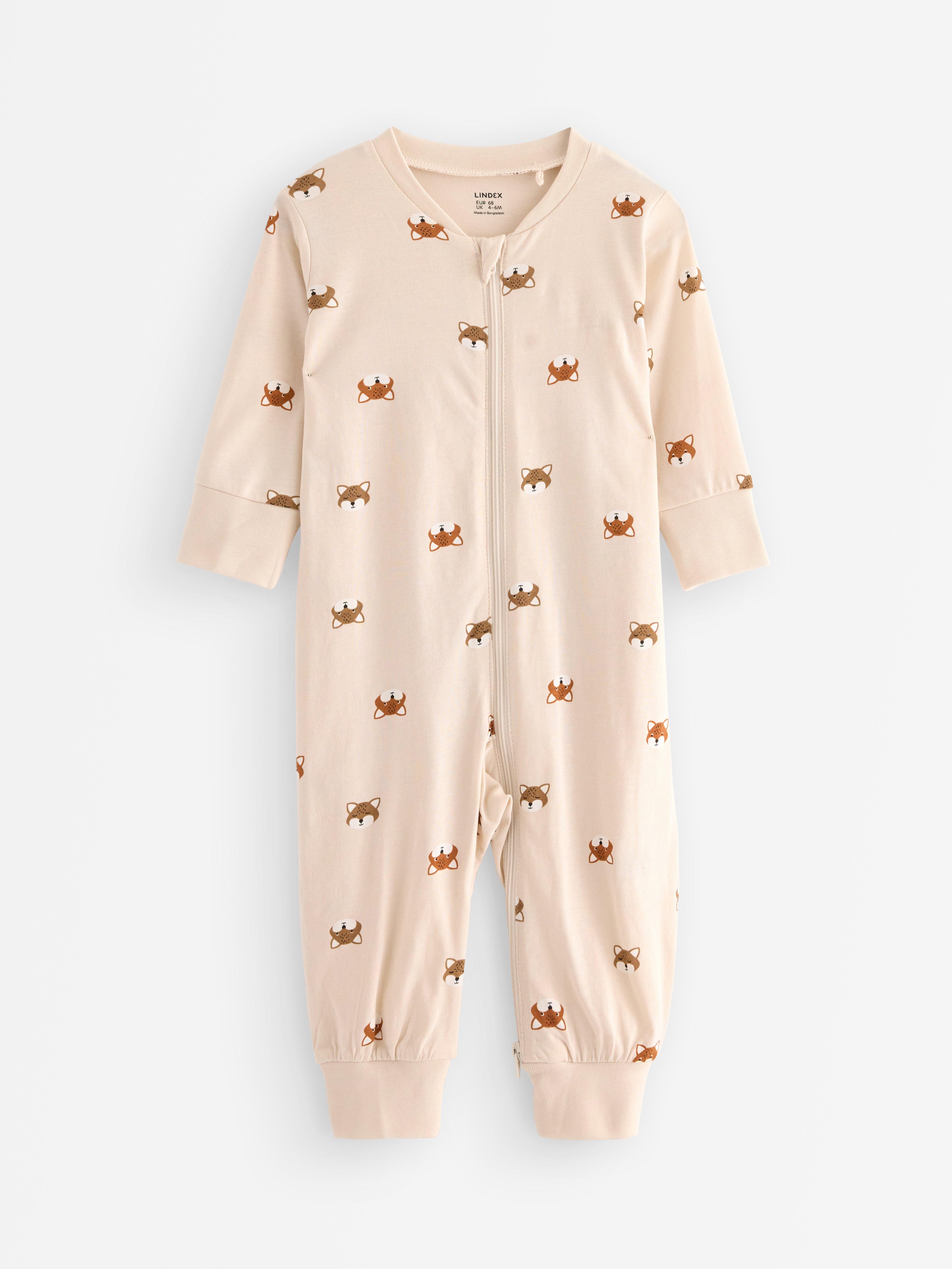 Pyjamasoverall - Barn - Beige