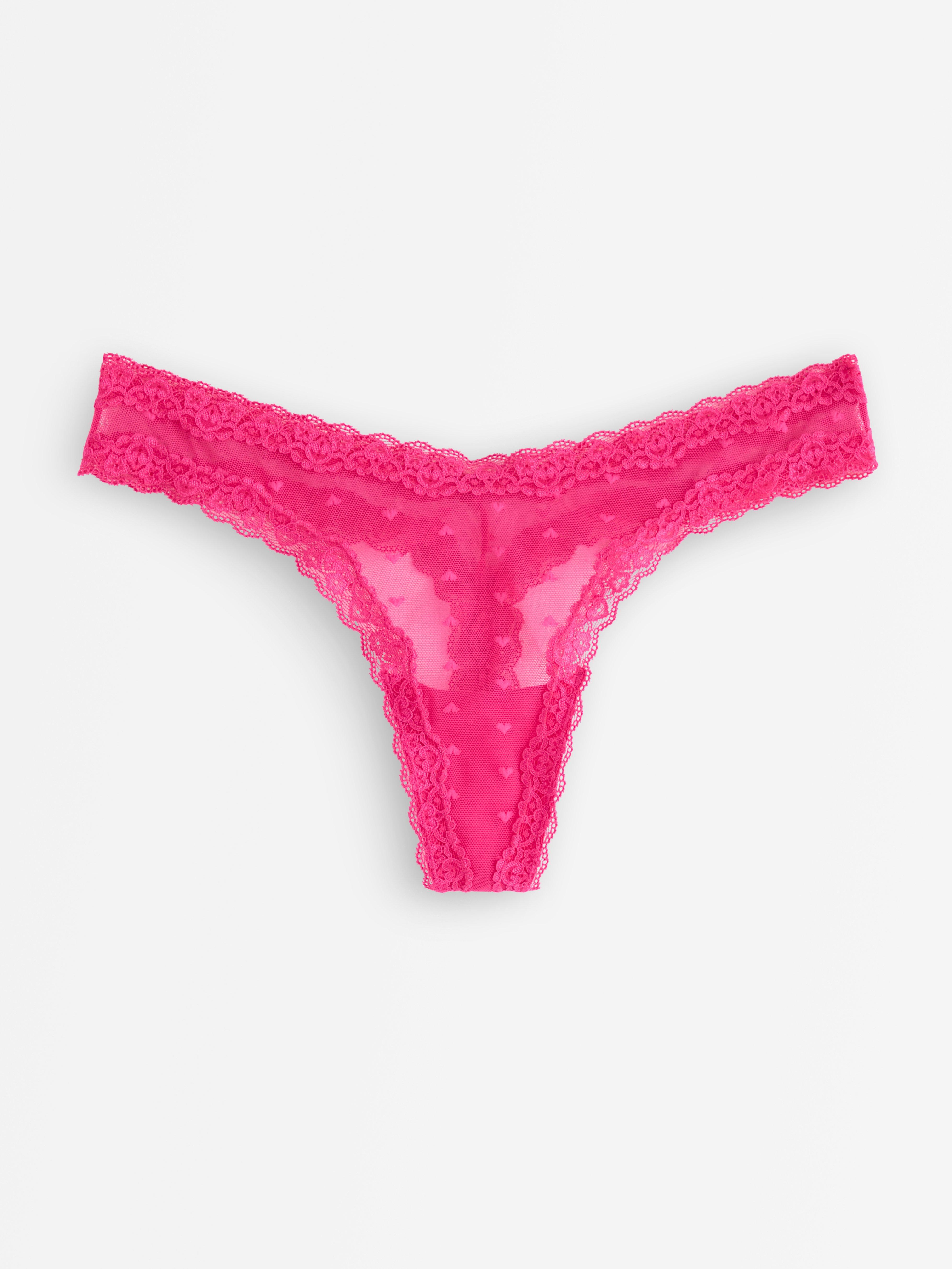 Stringtruse med lavt liv - Undertøy - Rosa