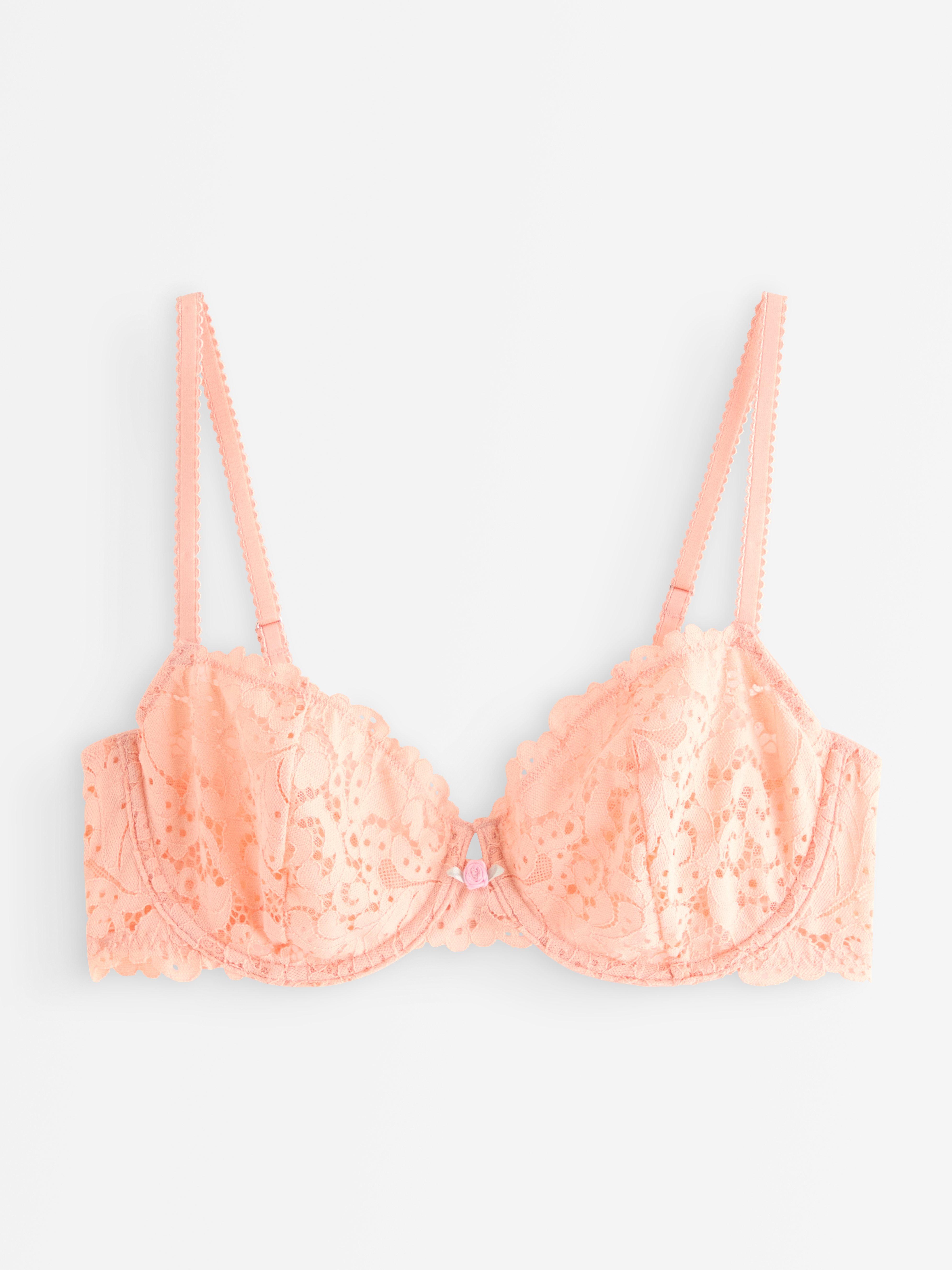 Unpadded Bra - Lingerie - Coral
