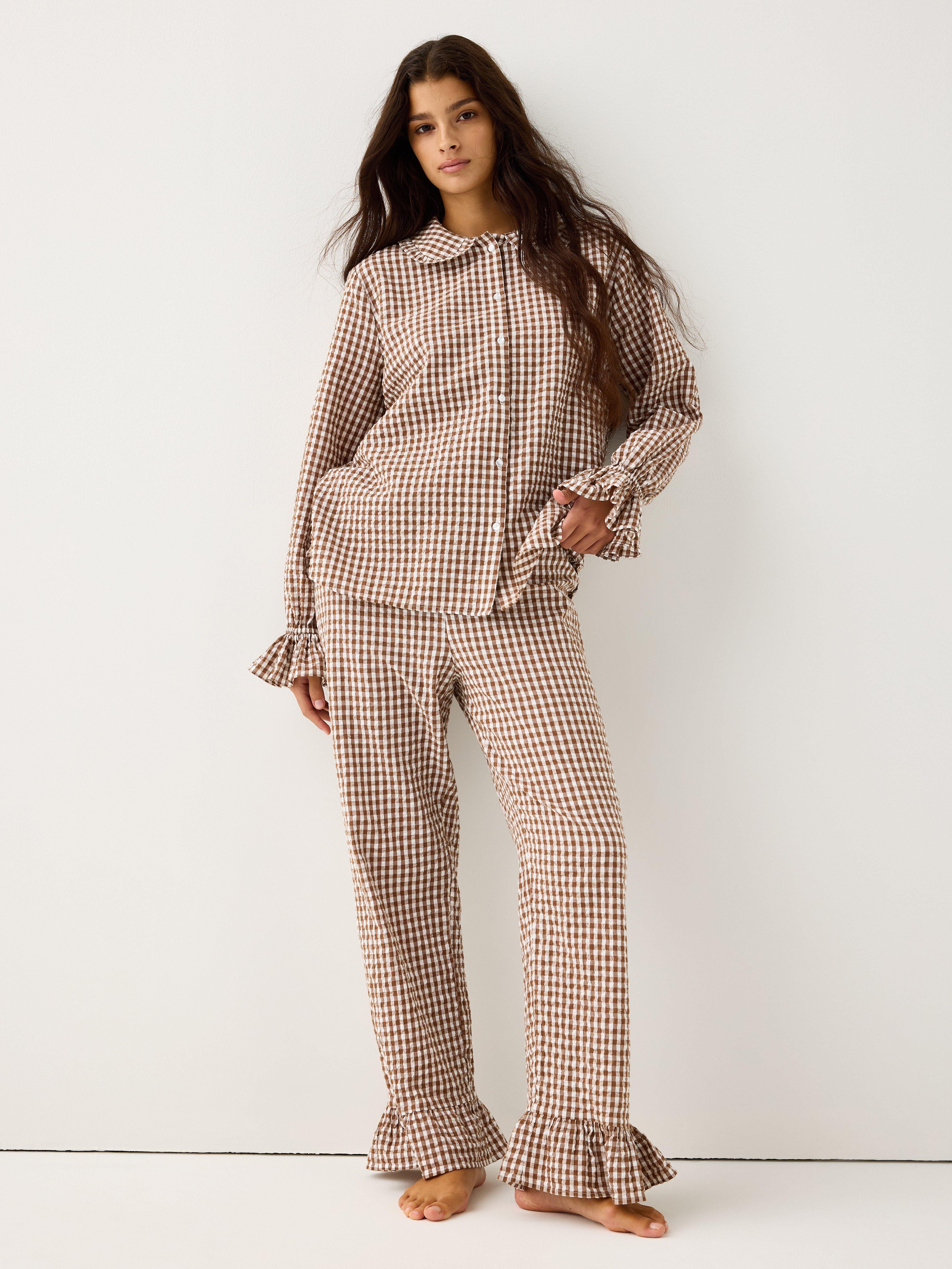 Pyjamasbyxor - Underkläder - Brun