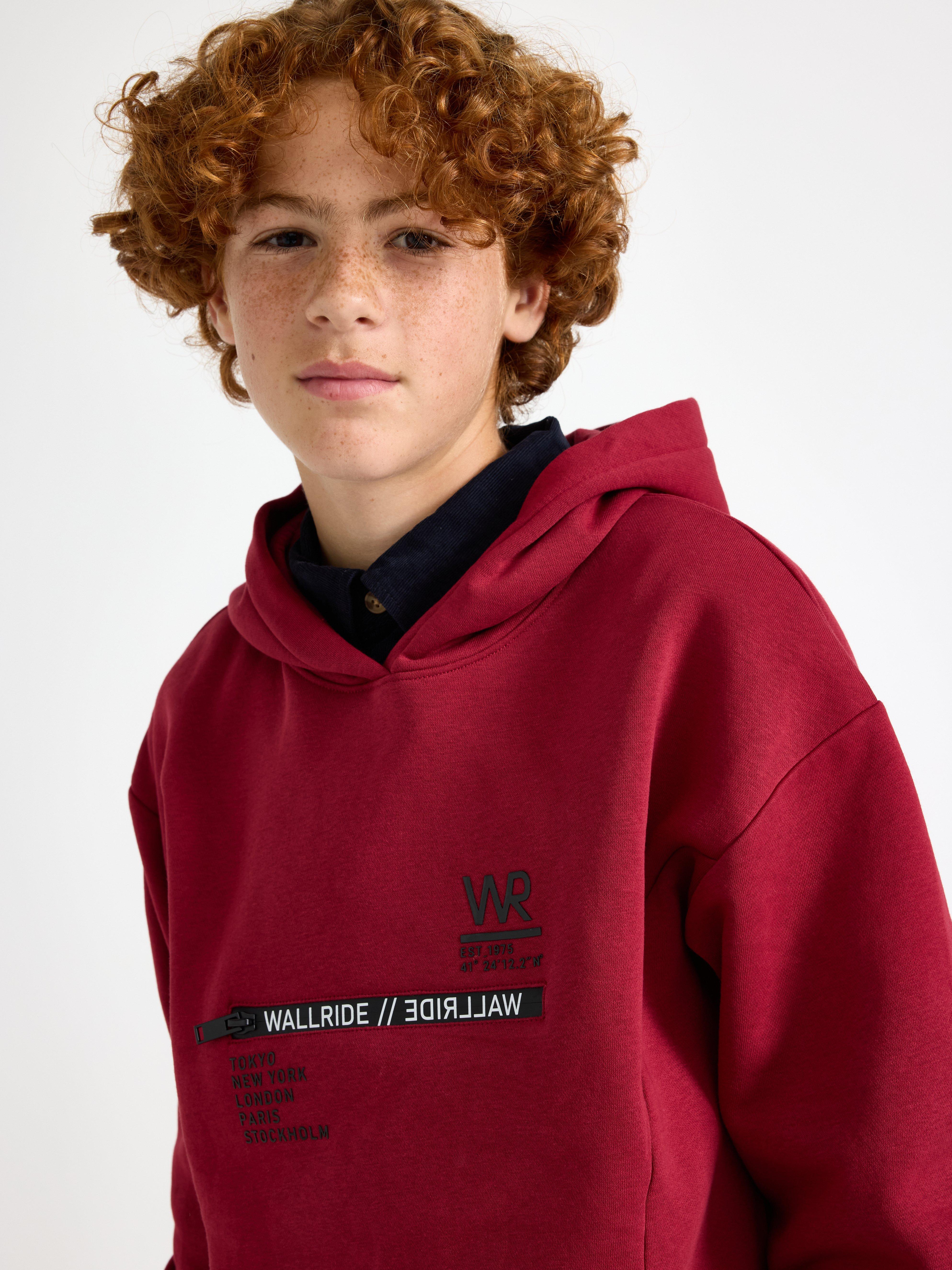 Hooded Sweatshirt - Kids Wear - Red