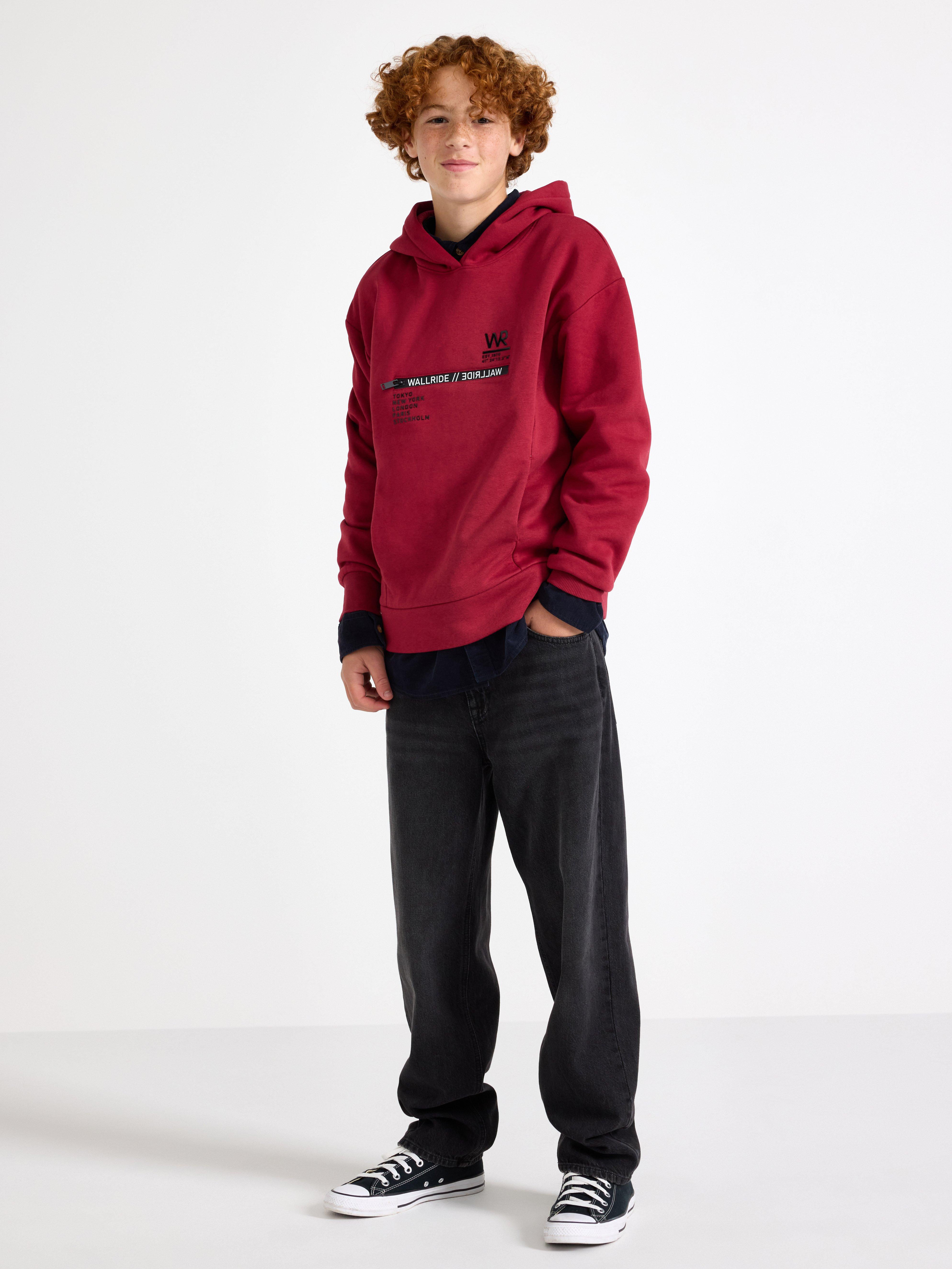 Hooded Sweatshirt - Kids Wear - Red