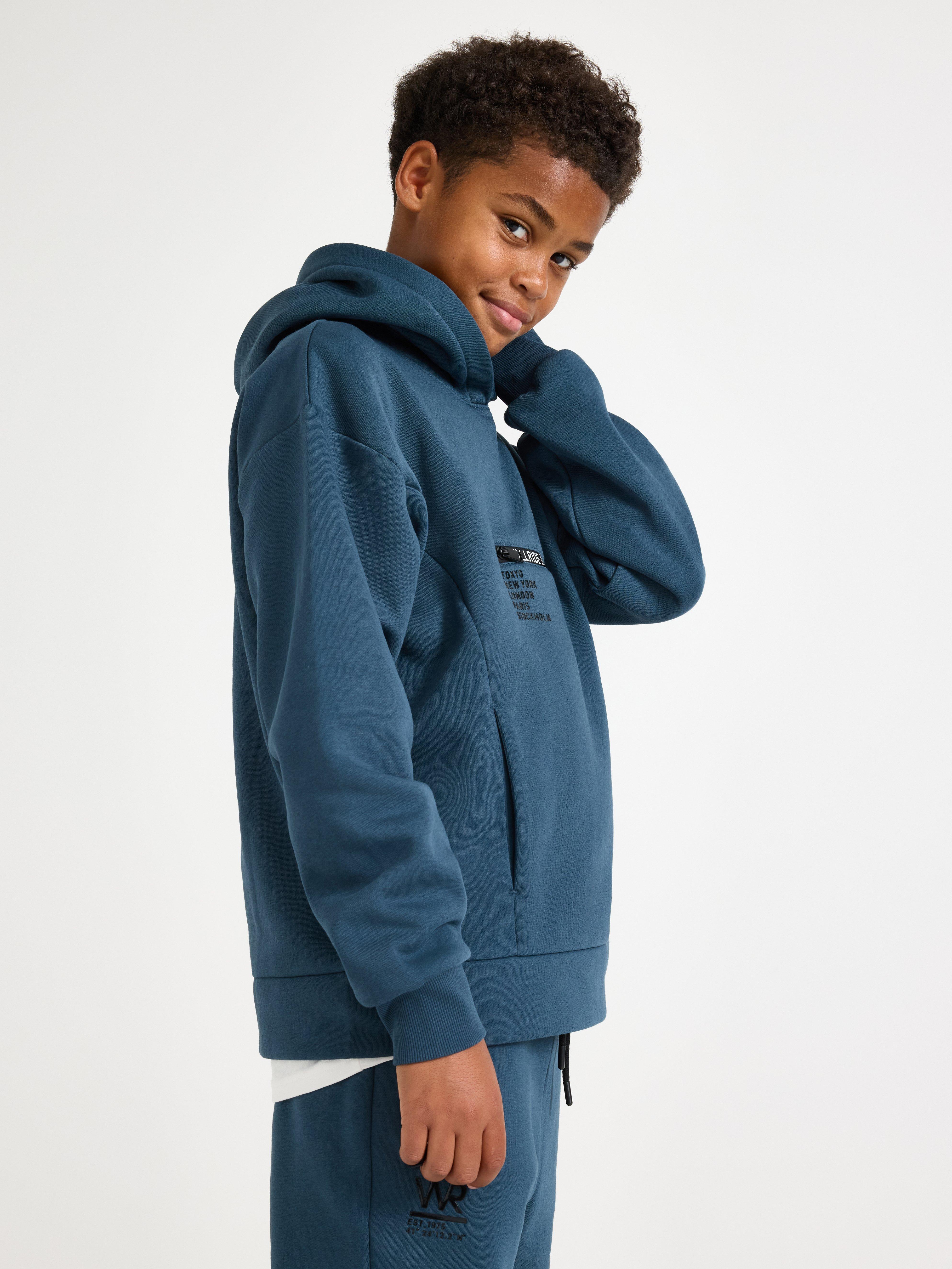 Hooded Sweatshirt - Kids Wear - Turquoise