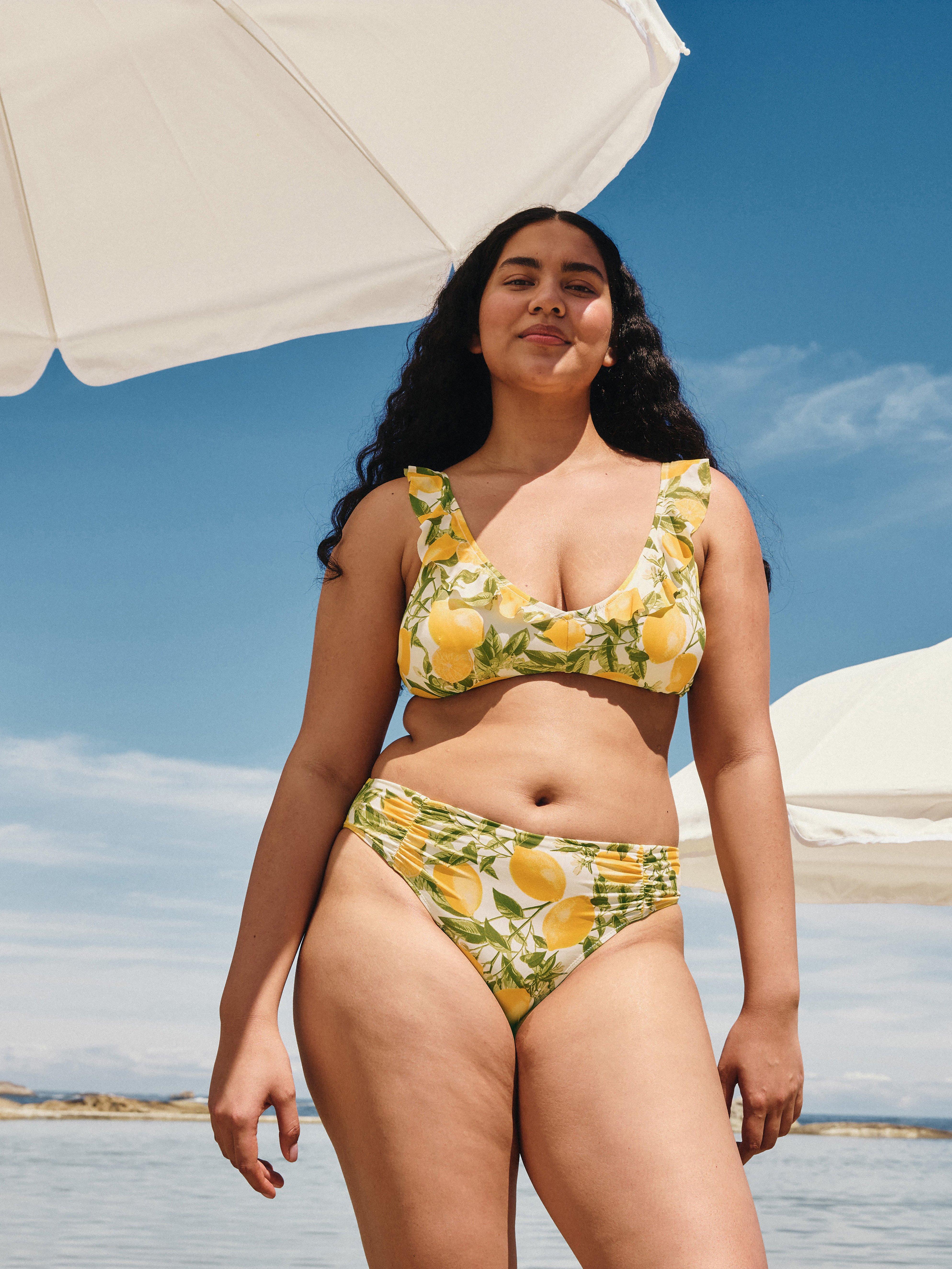 Trojúhelníková podprsenka - Spodní prádlo - Žlutá