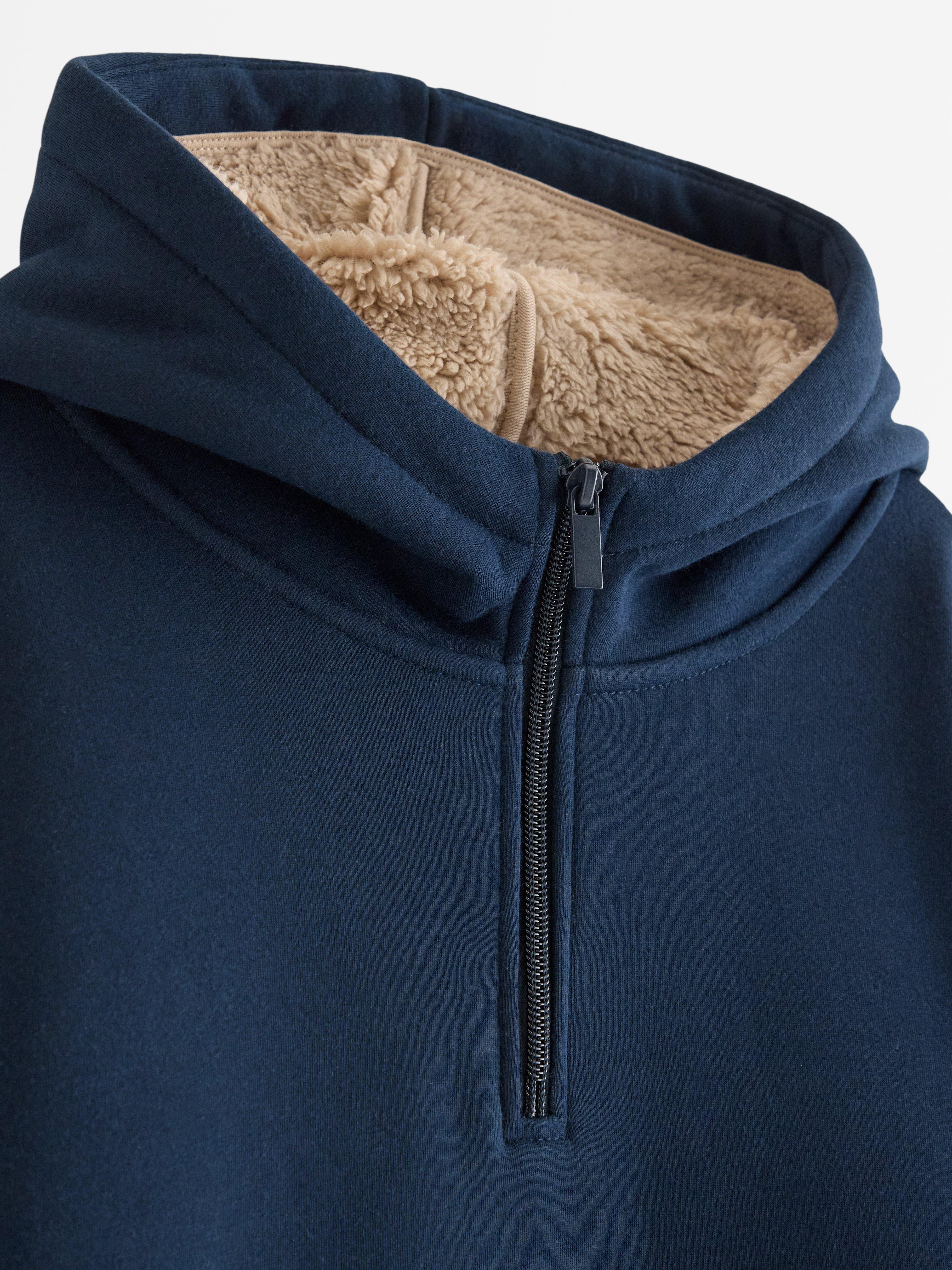 Sweatshirt med hætte - Børn - Blå