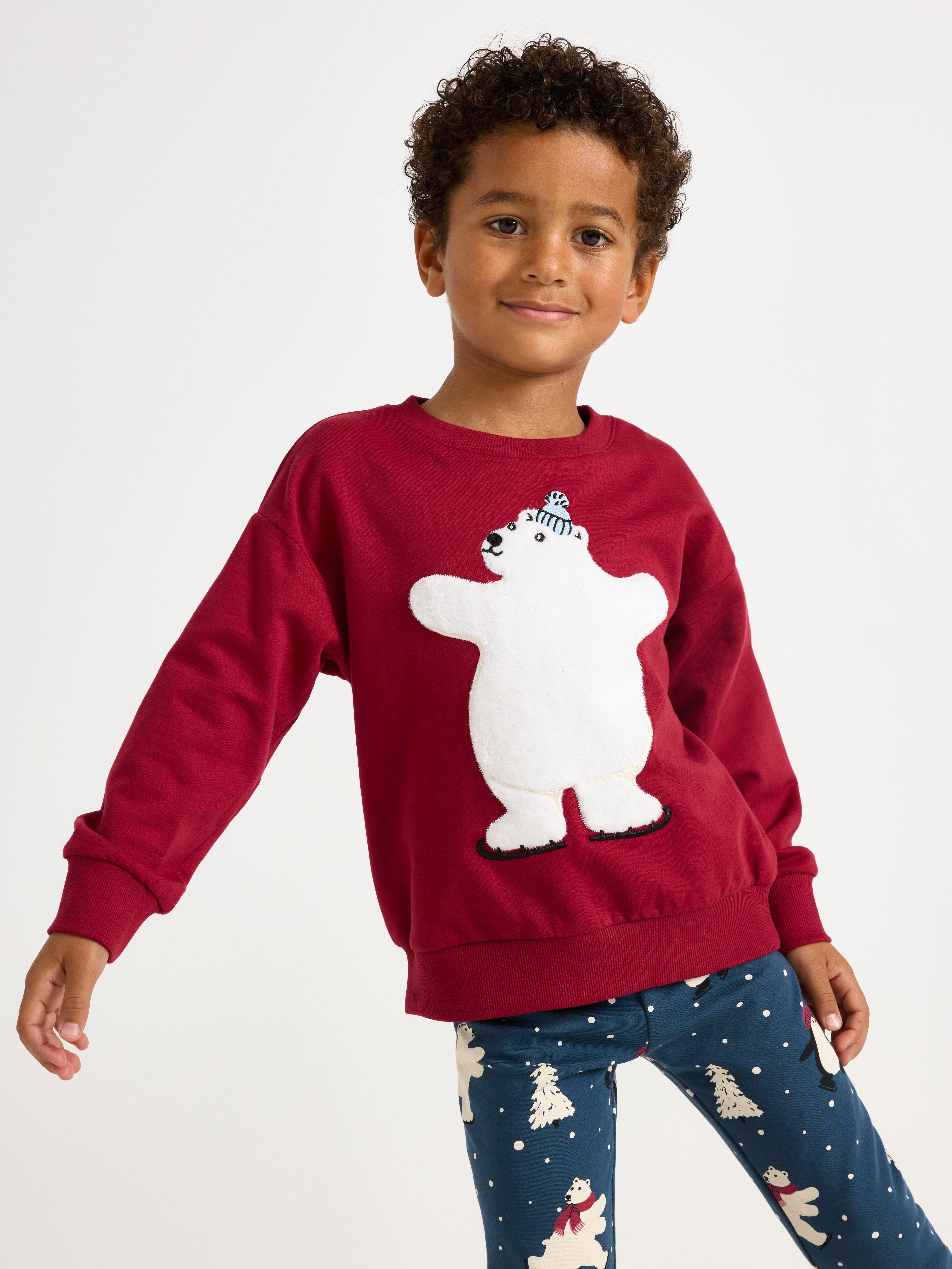 Sweatshirt - Børn - Rød