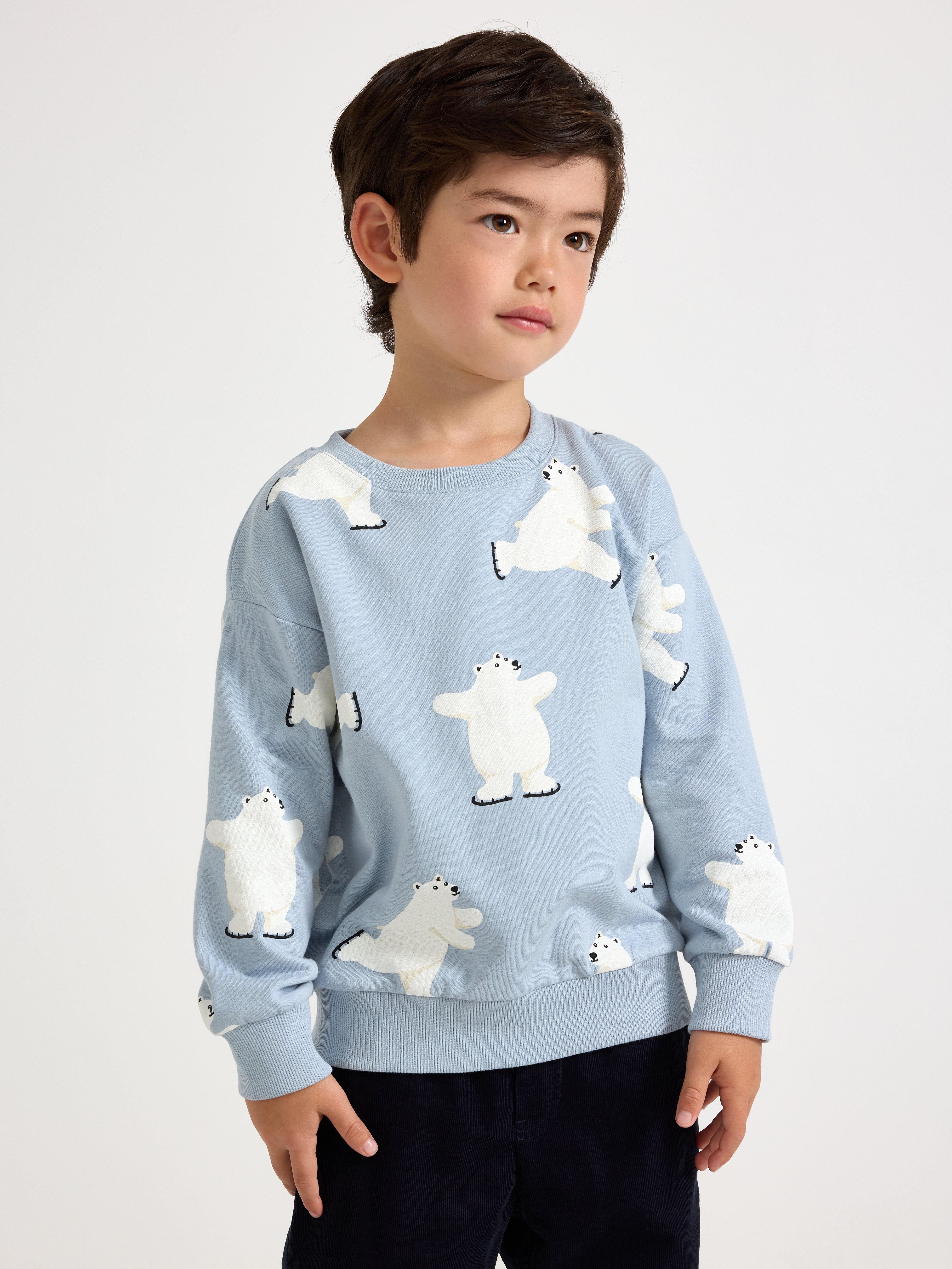 Sweatshirt - Barn - Blå