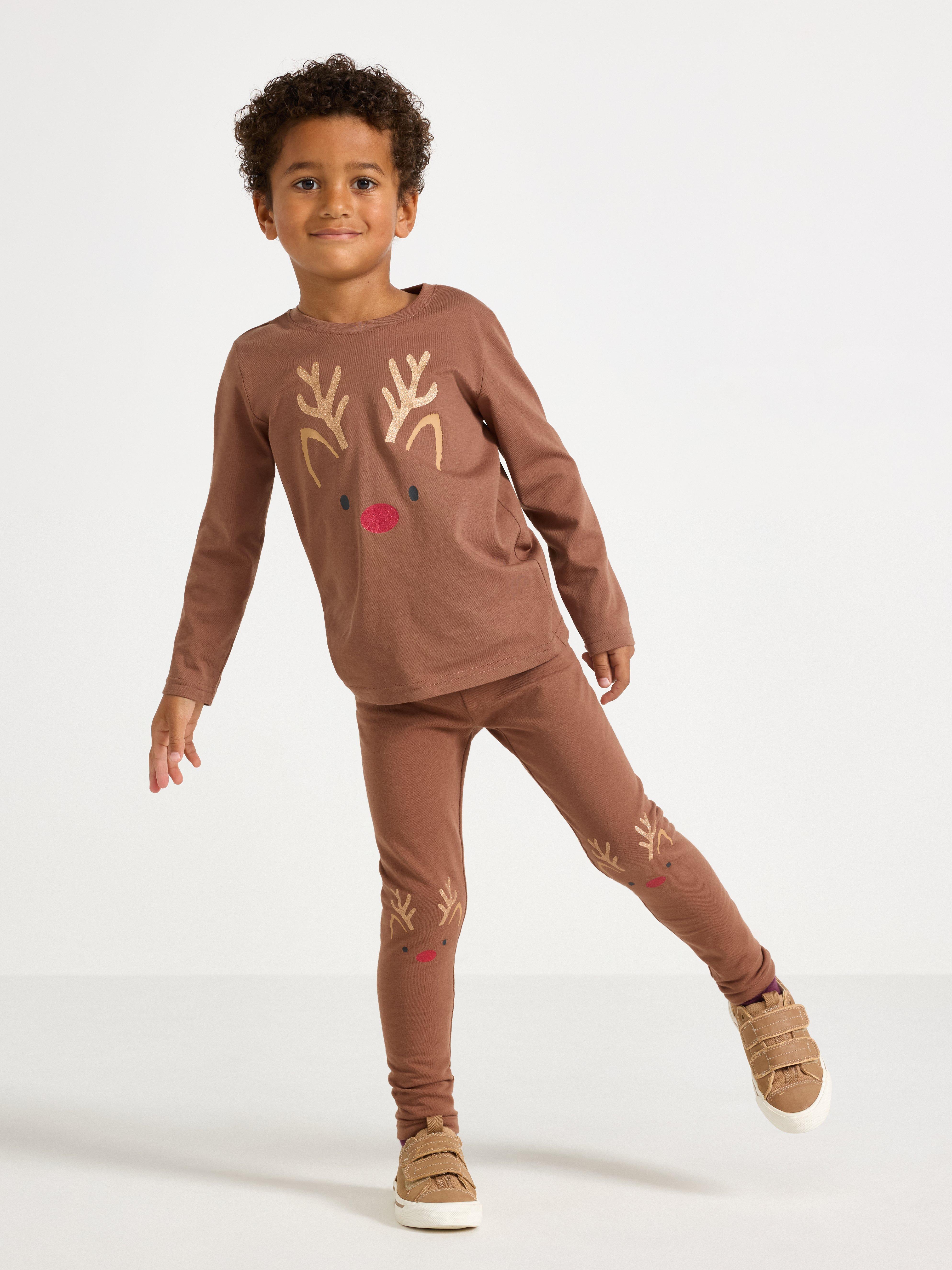 Leggings - Barn - Brun