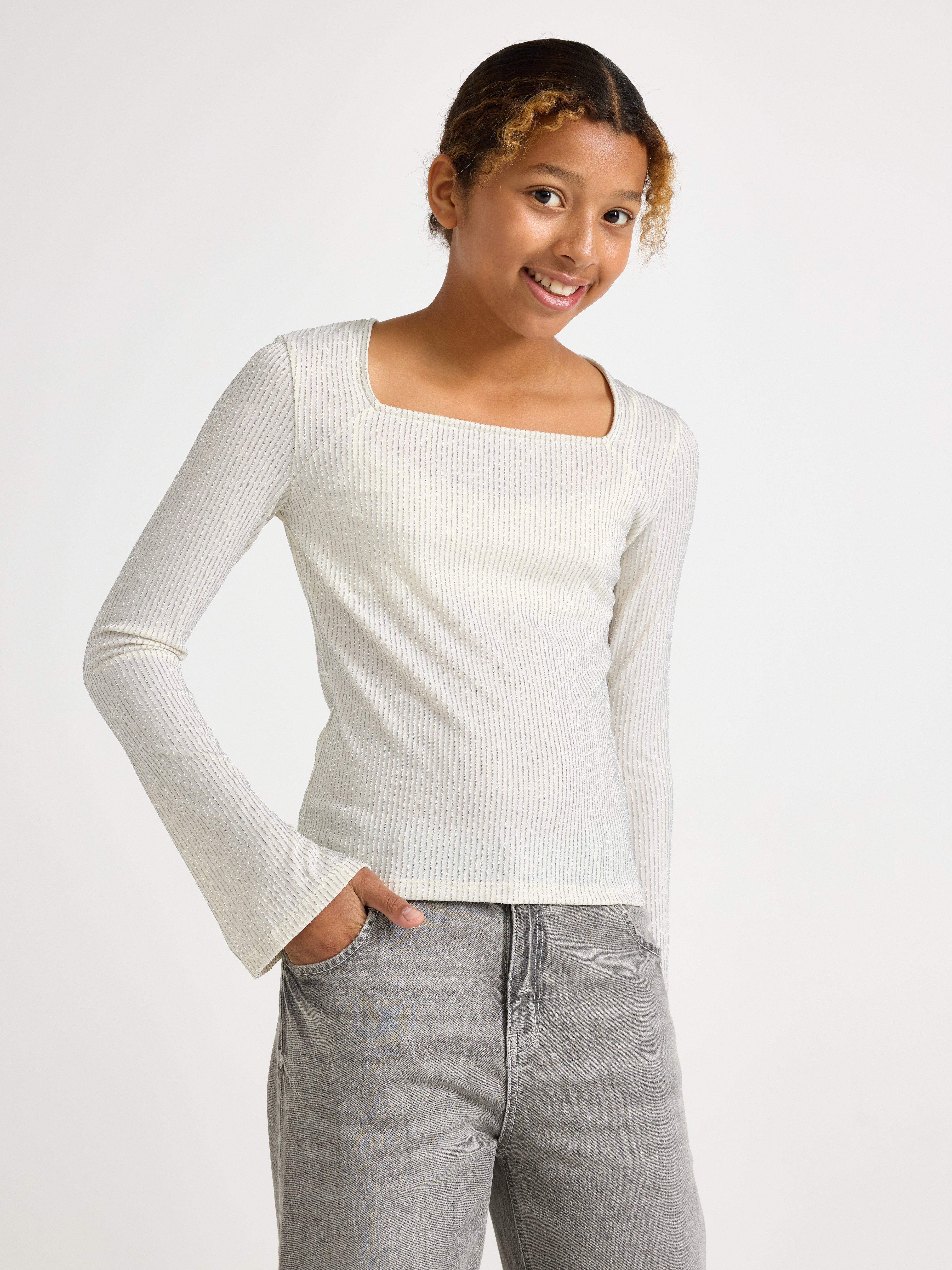 Top - Kids Wear - White