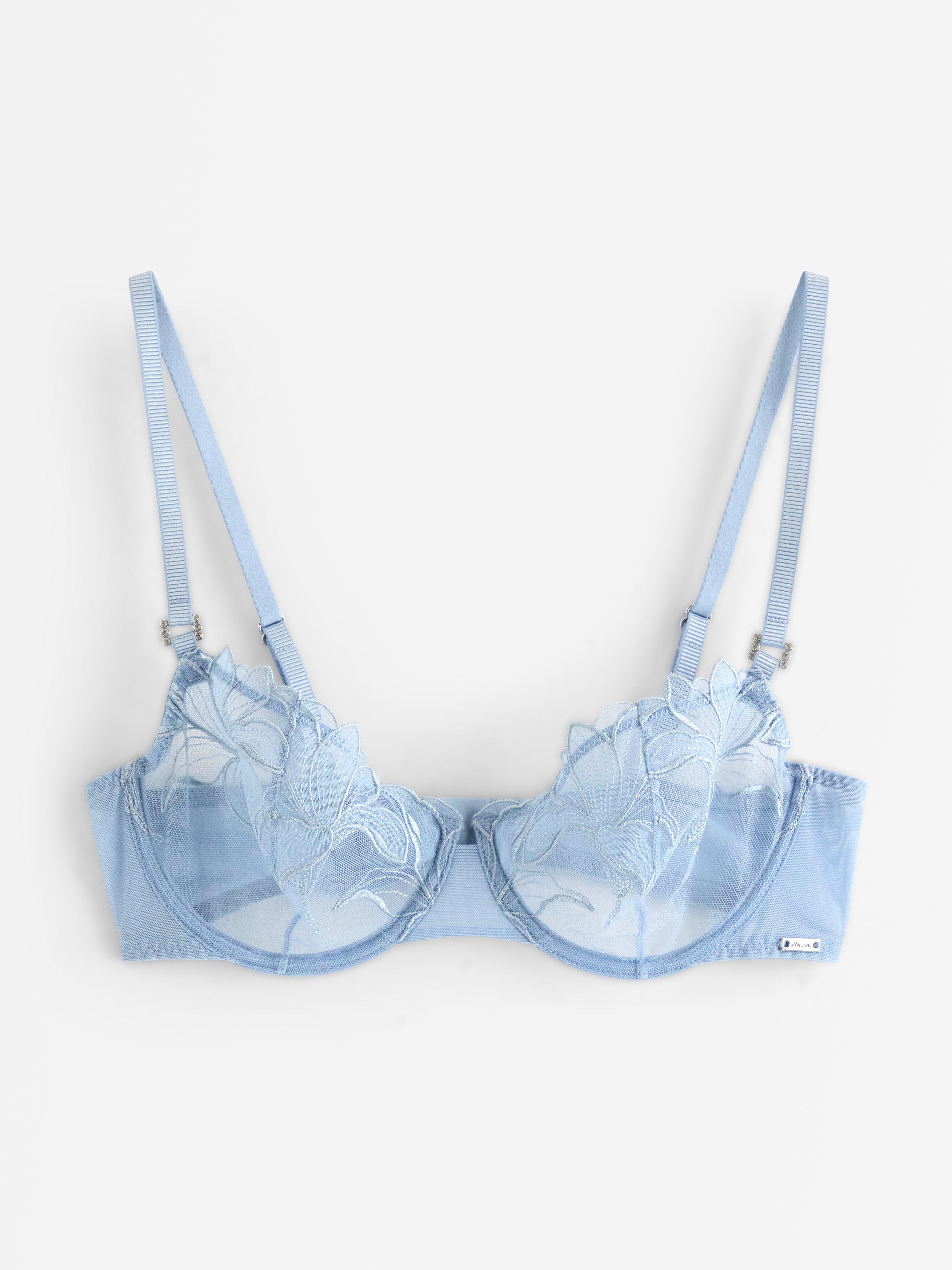 Unpadded Bra - Lingerie - Blue