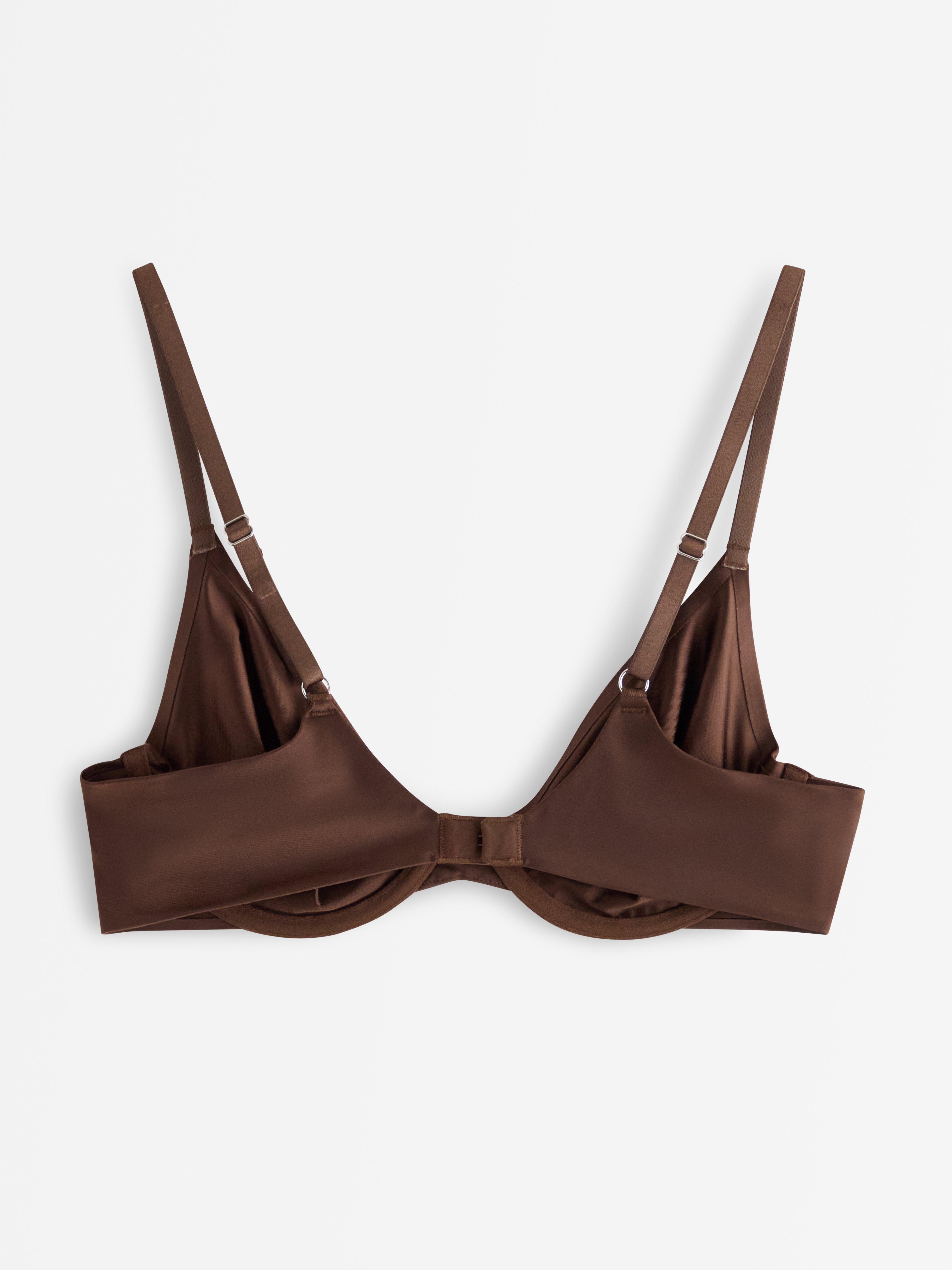 Podprsenka Unpadded - Spodní prádlo - Hnědá