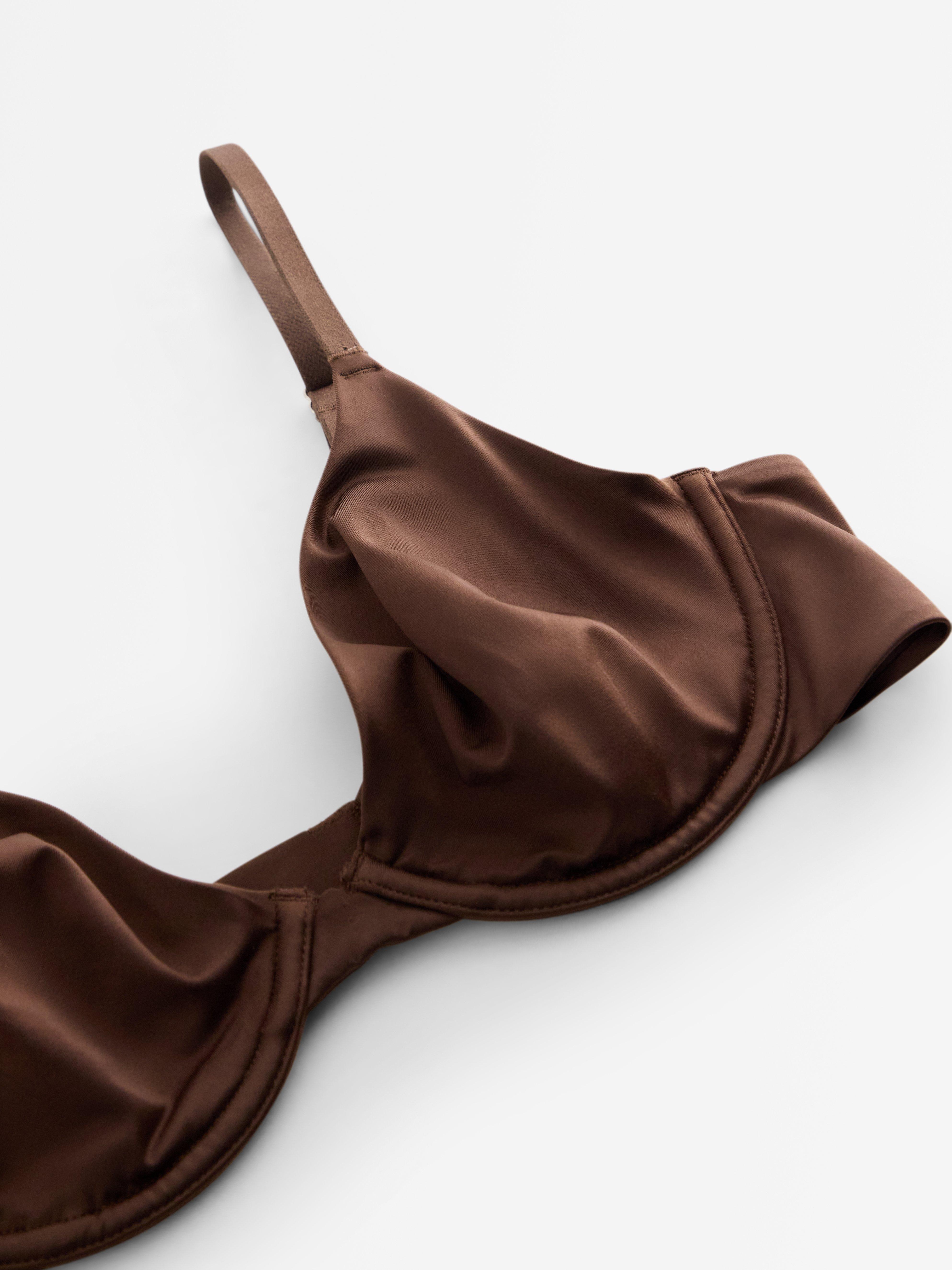 Podprsenka Unpadded - Spodní prádlo - Hnědá