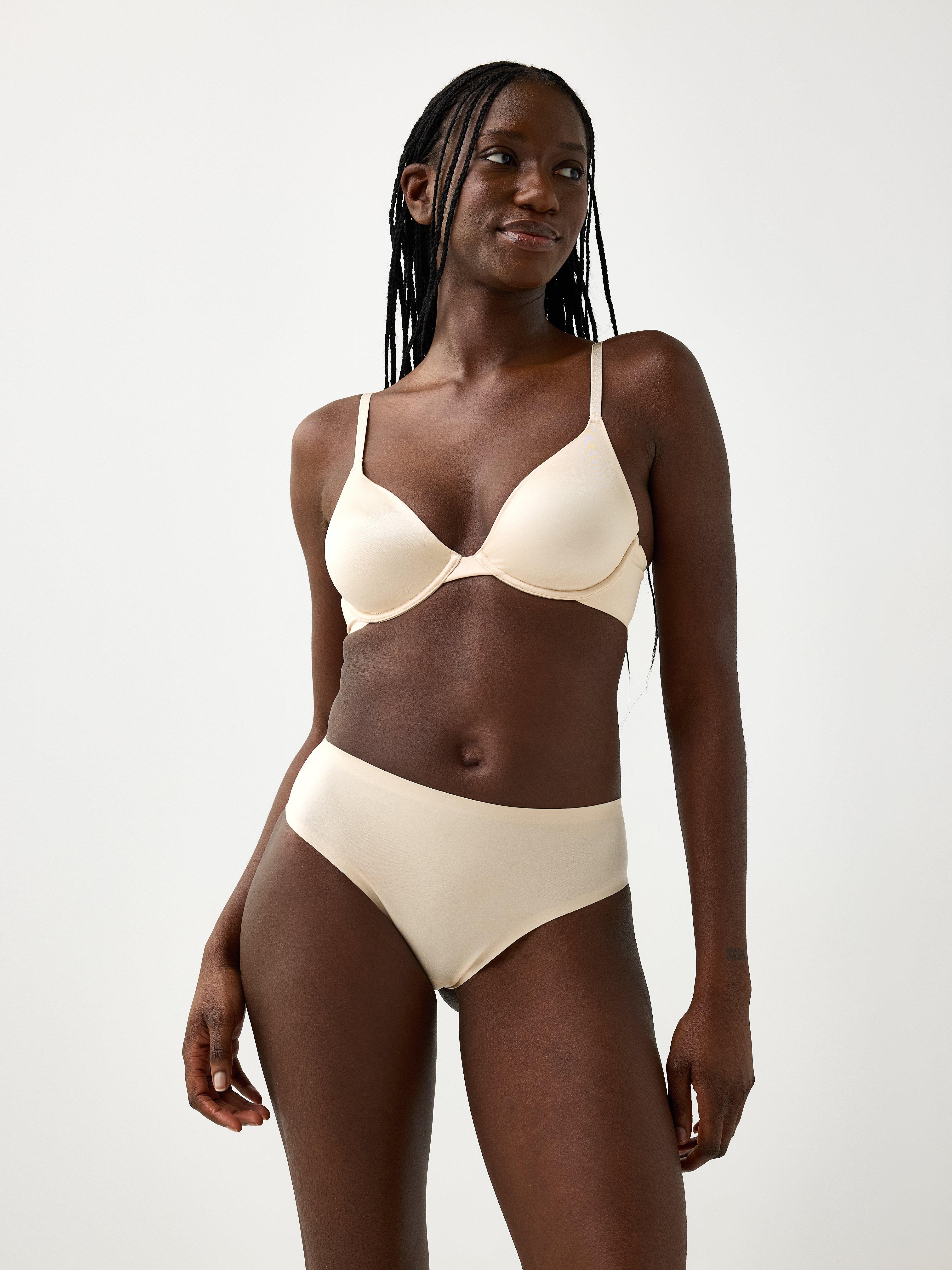 Unpadded Bra - Lingerie - Beige