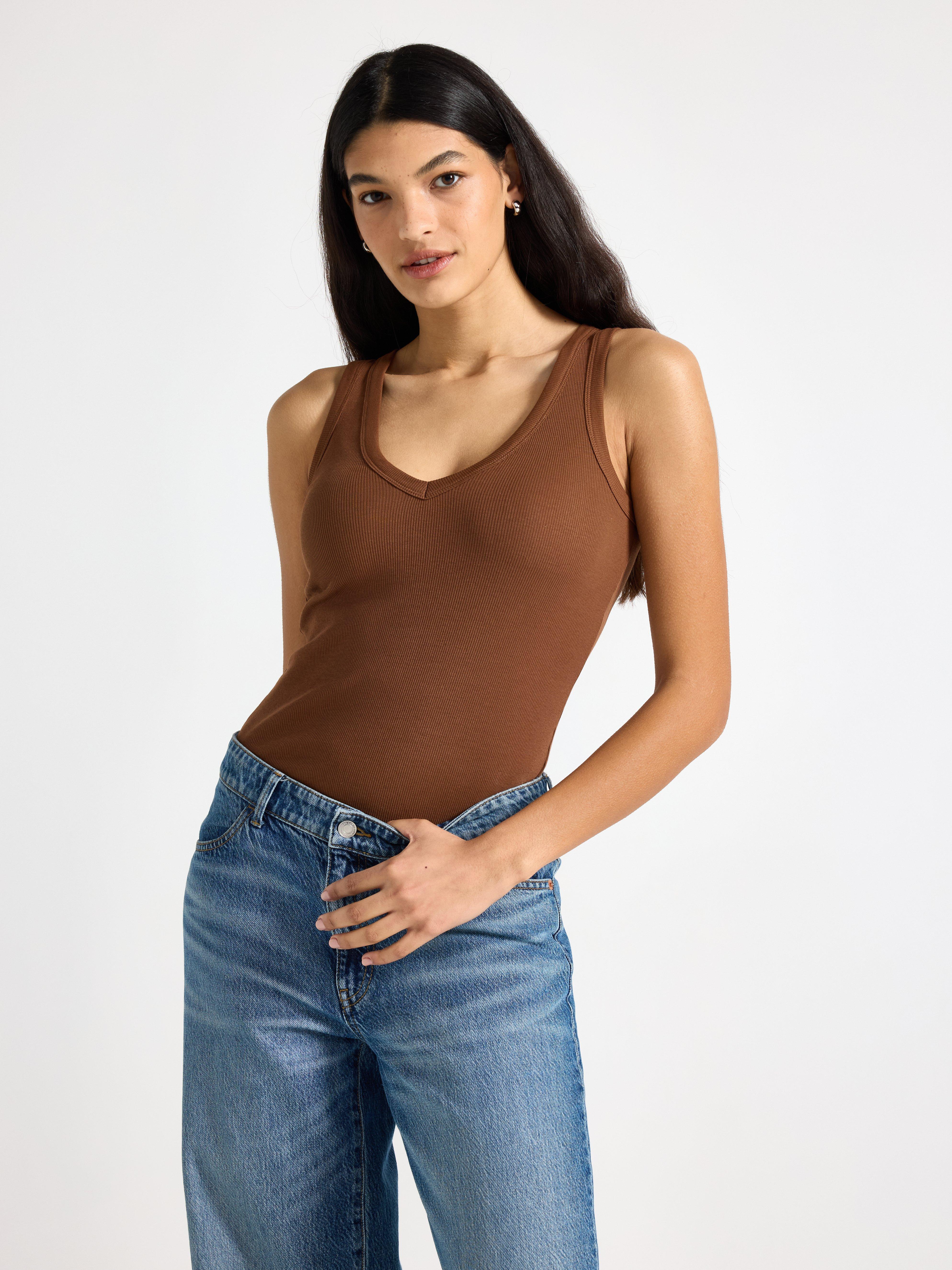 Tank Top - Womens Wear - Brown