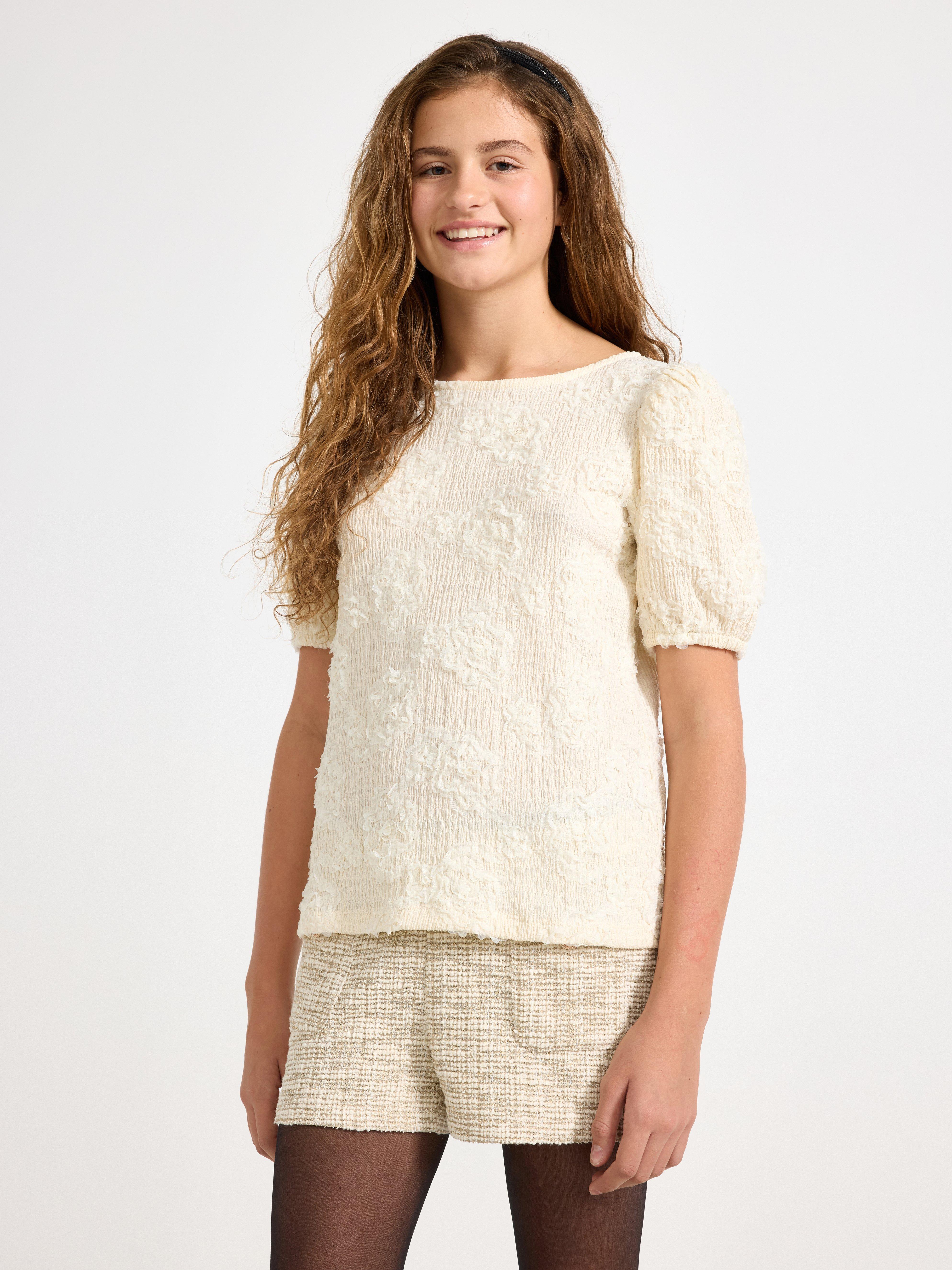 Top - Kids Wear - White