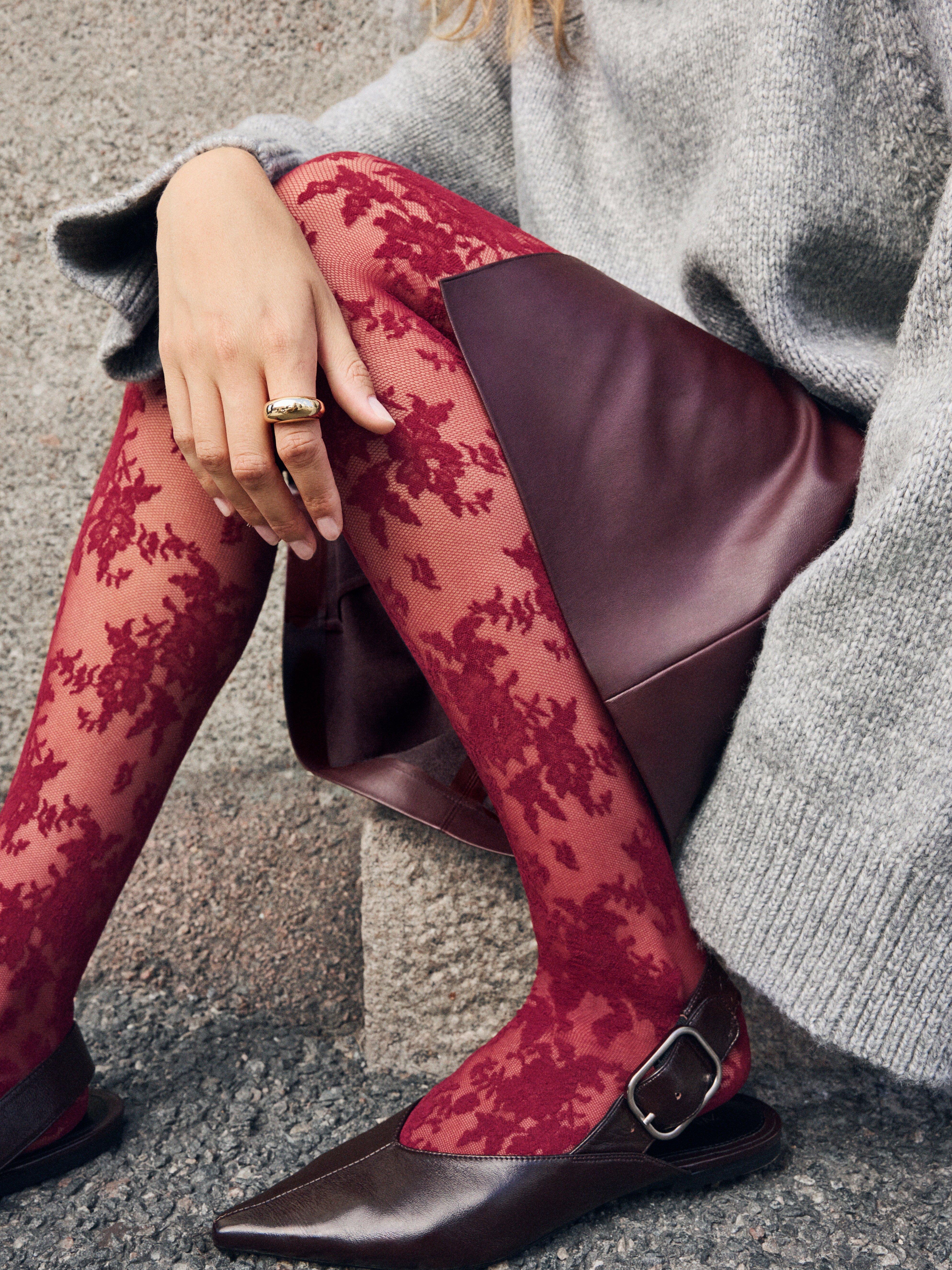 Tights - Lingerie - Red