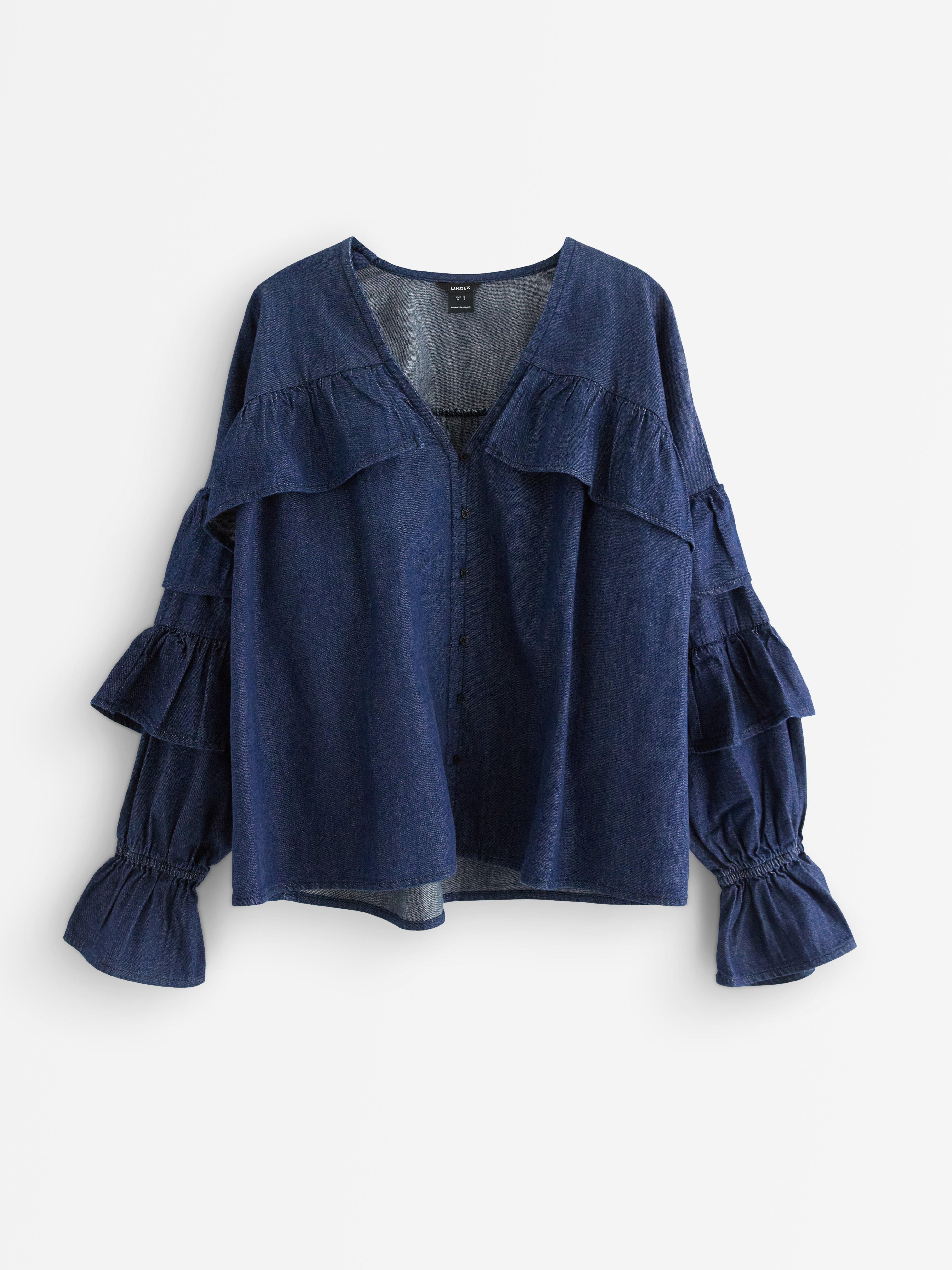 Bluse - Dame - Blå