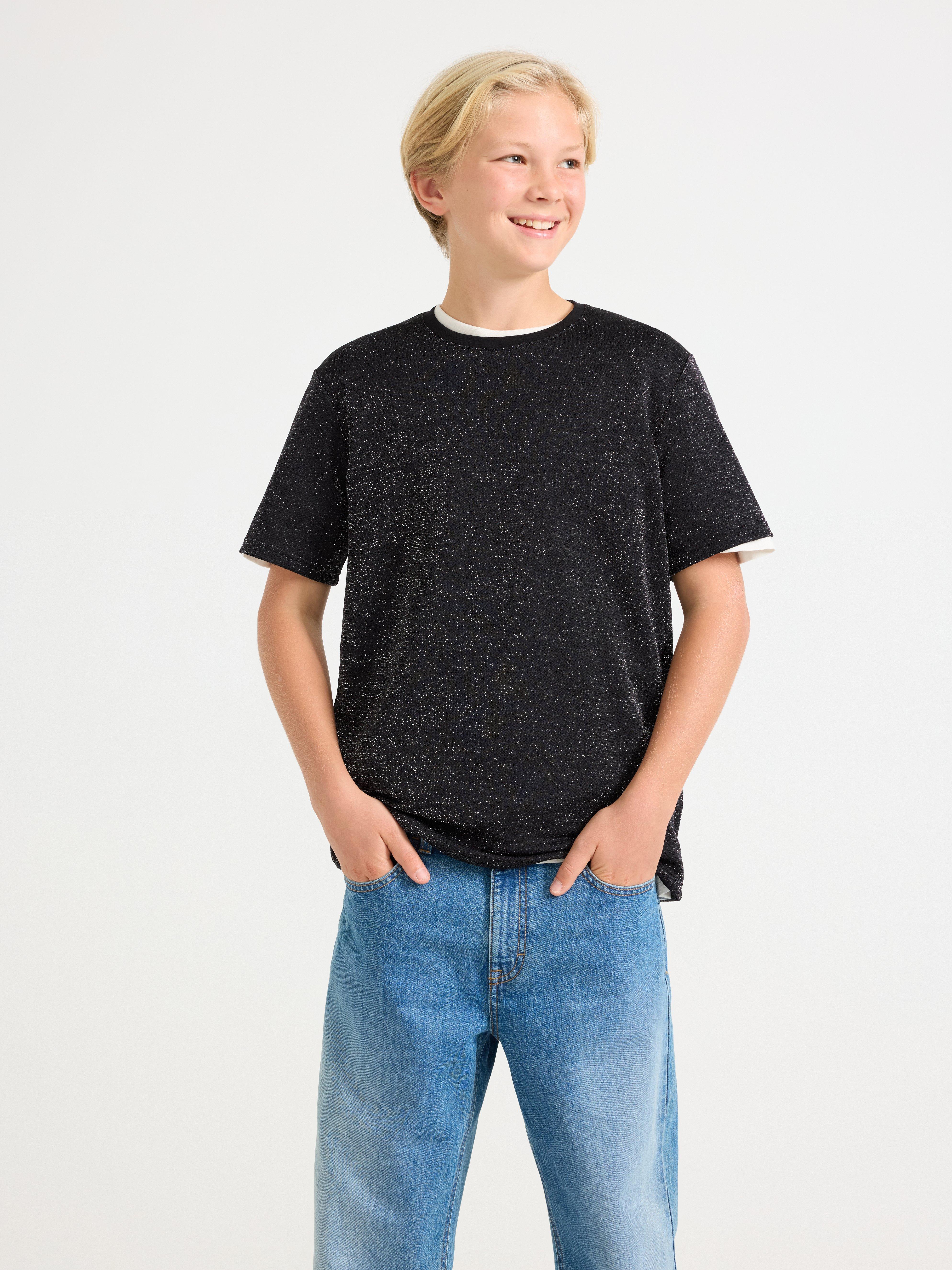 T-shirt - Børn - Sort