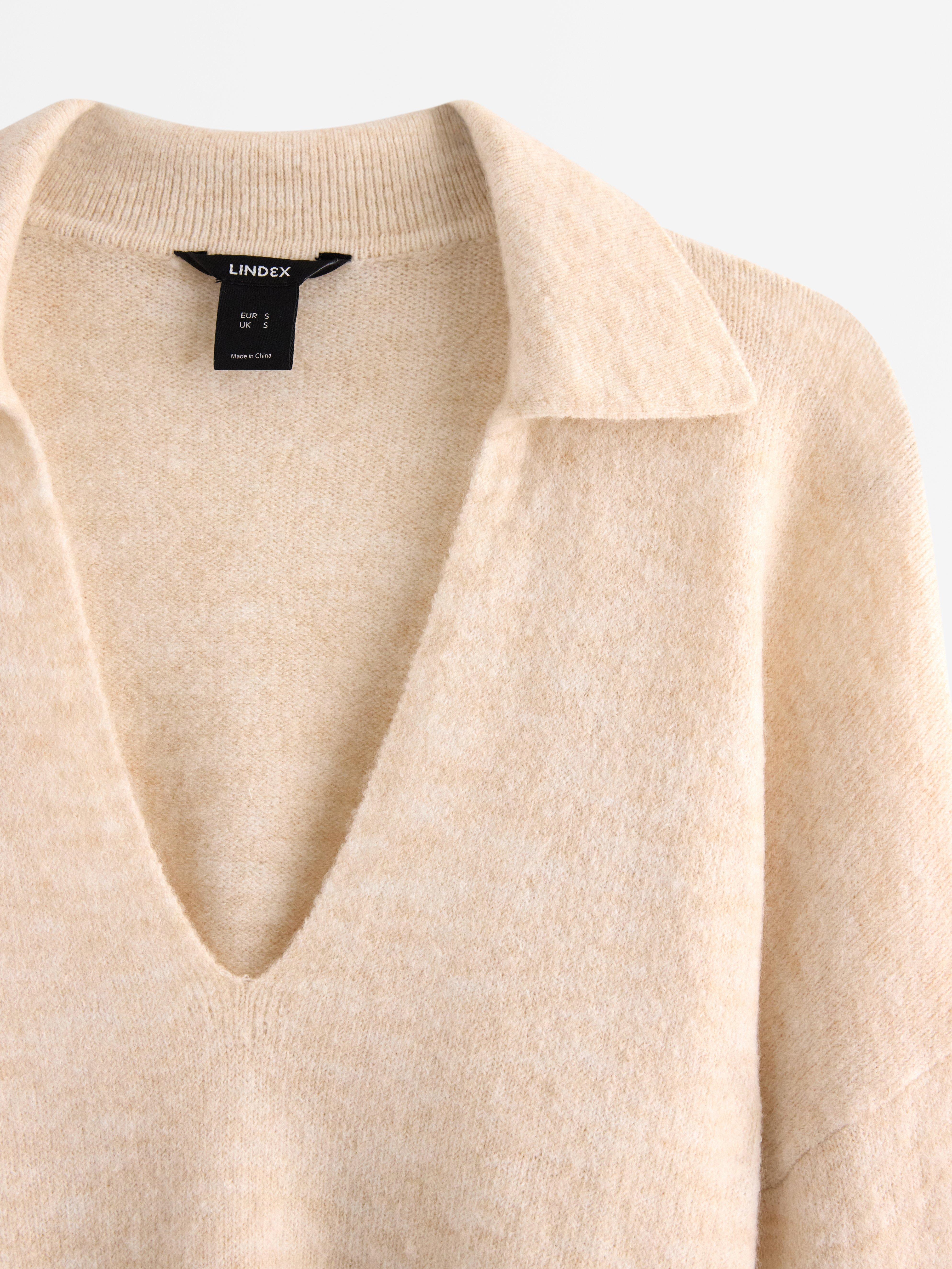 Sweater - Dame - Beige
