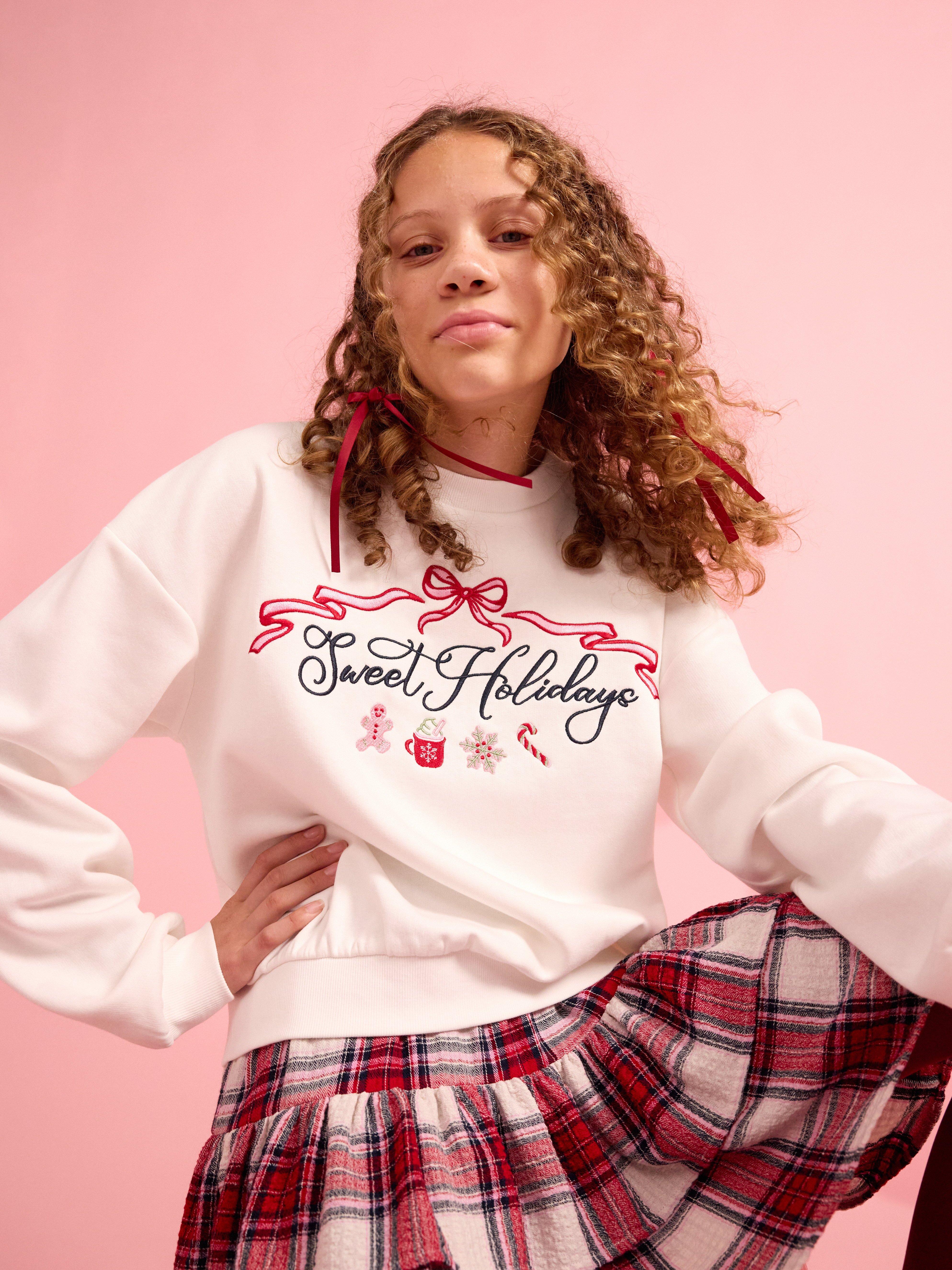 Sweatshirt - Børn - Hvid