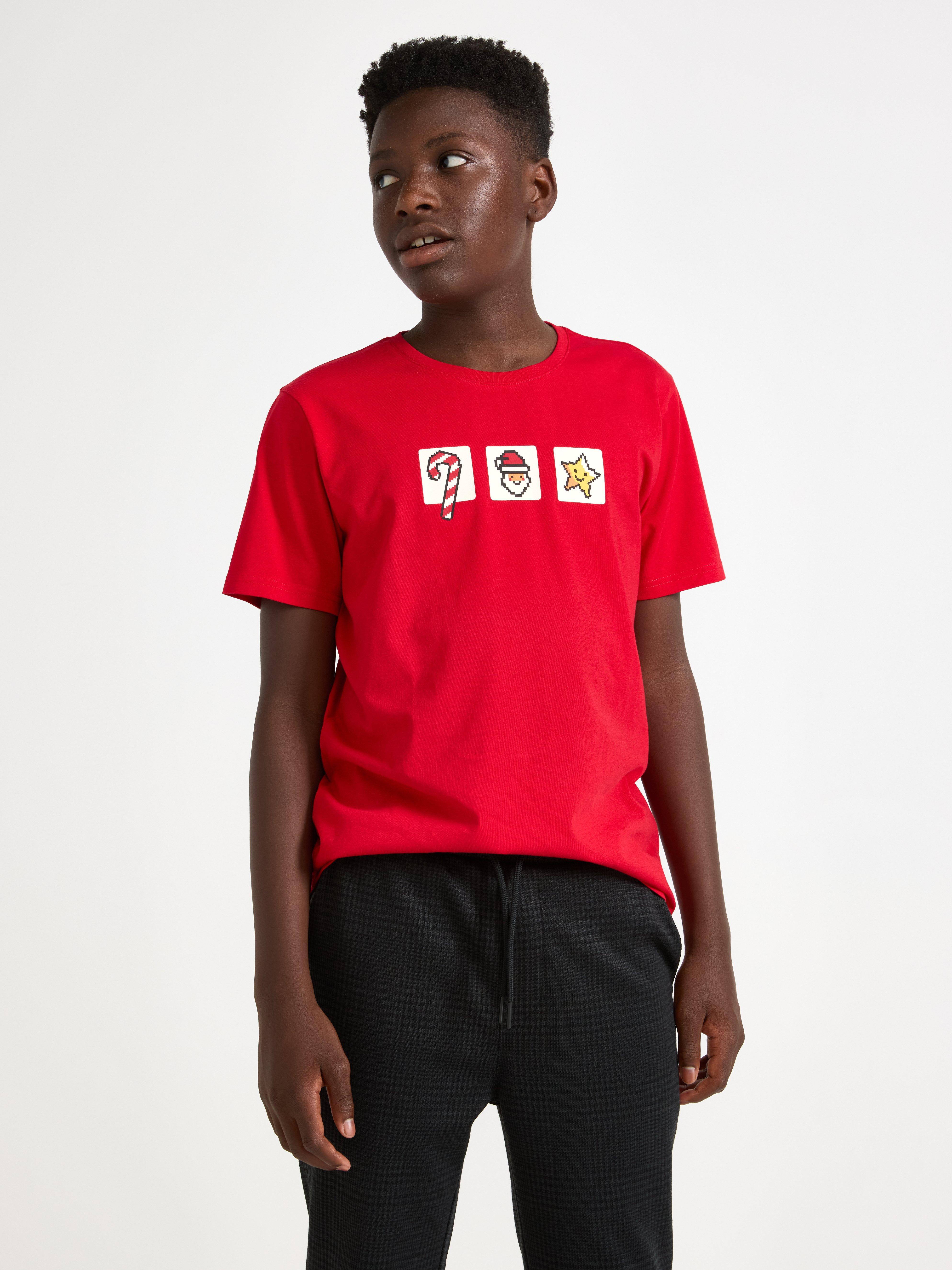 T-shirt - Børn - Rød