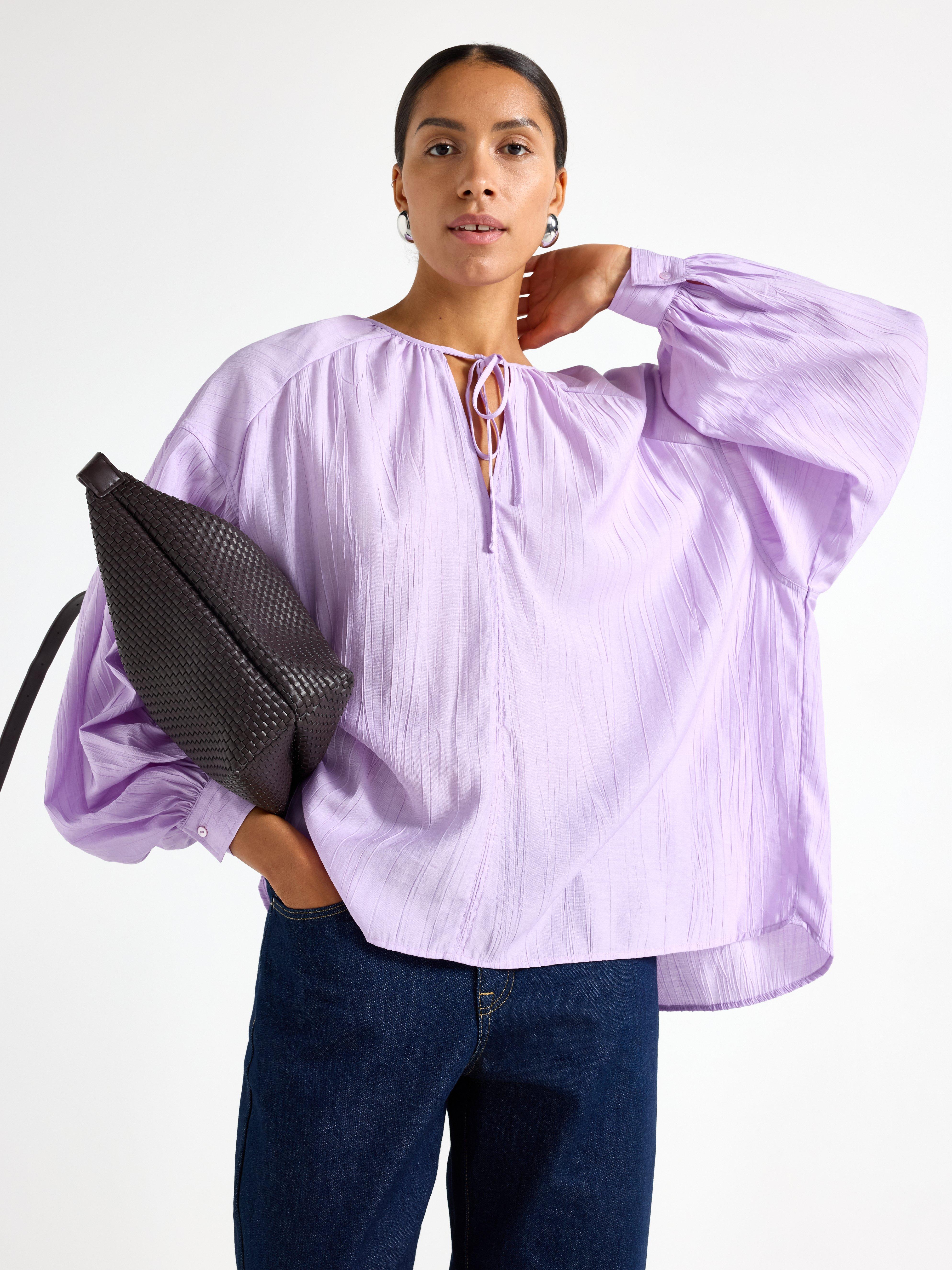 Bluse - Dame - Lilla