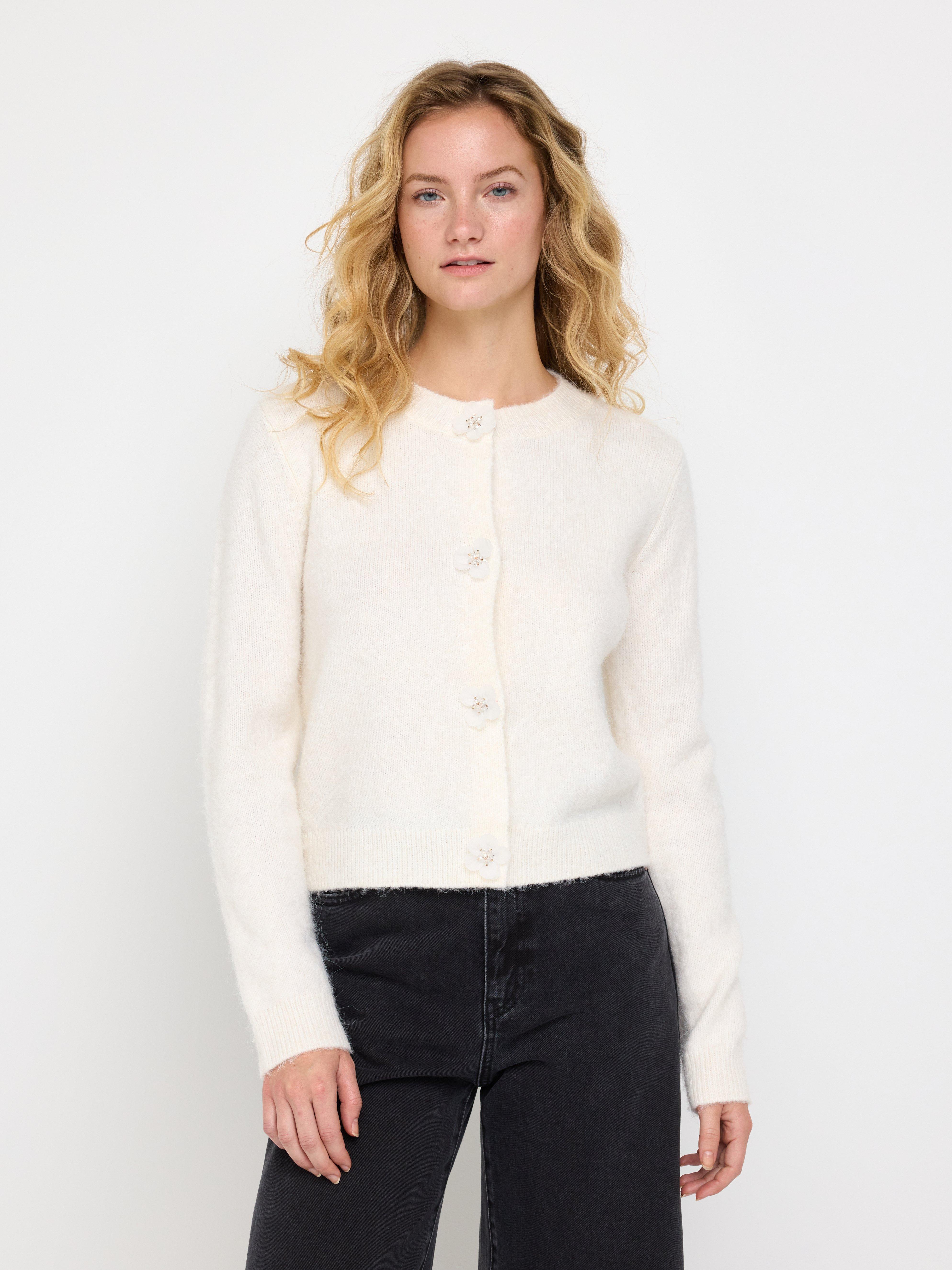 Cardigan - Womens Wear - White