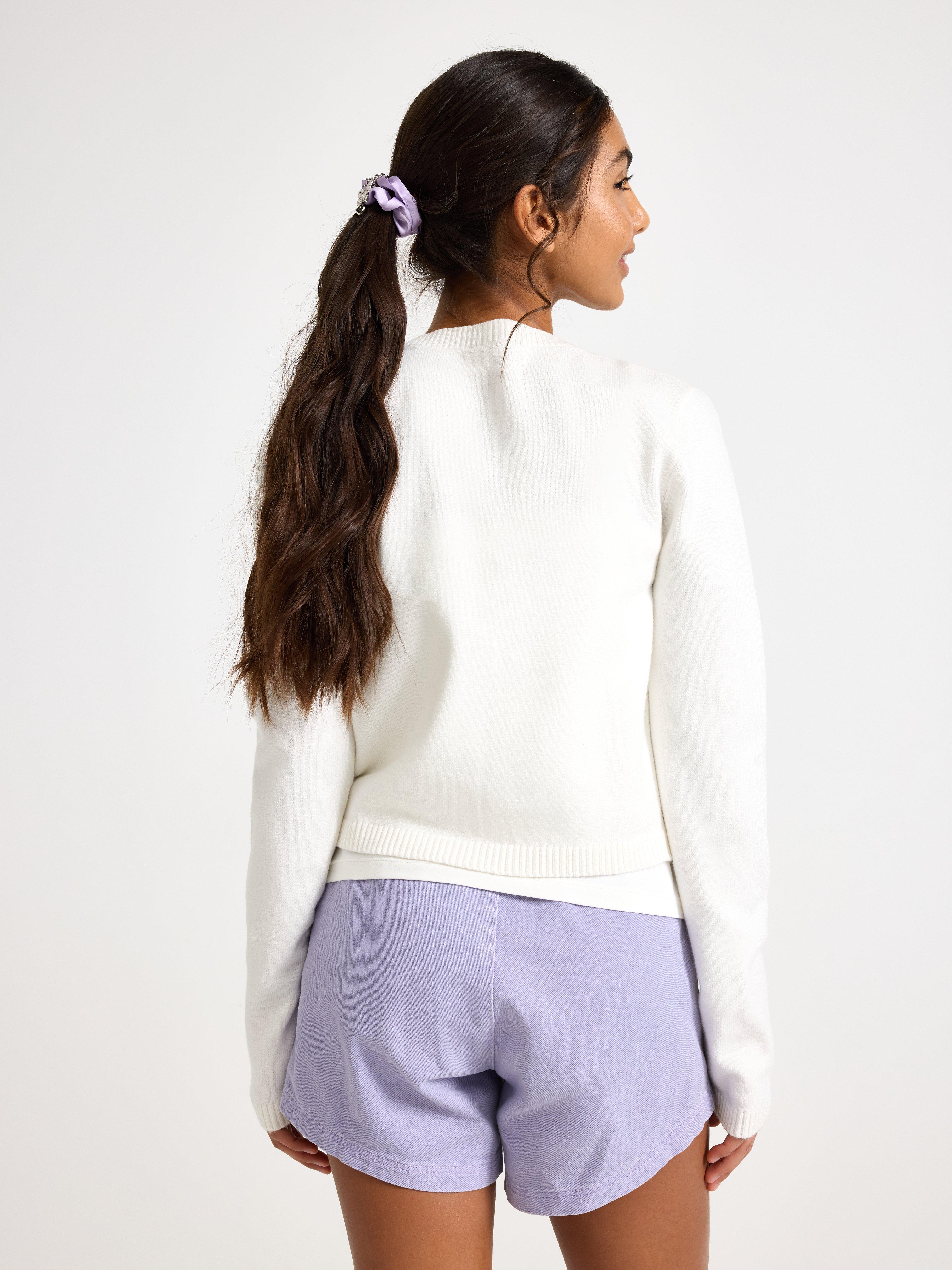 Cardigan - Barn - Vit
