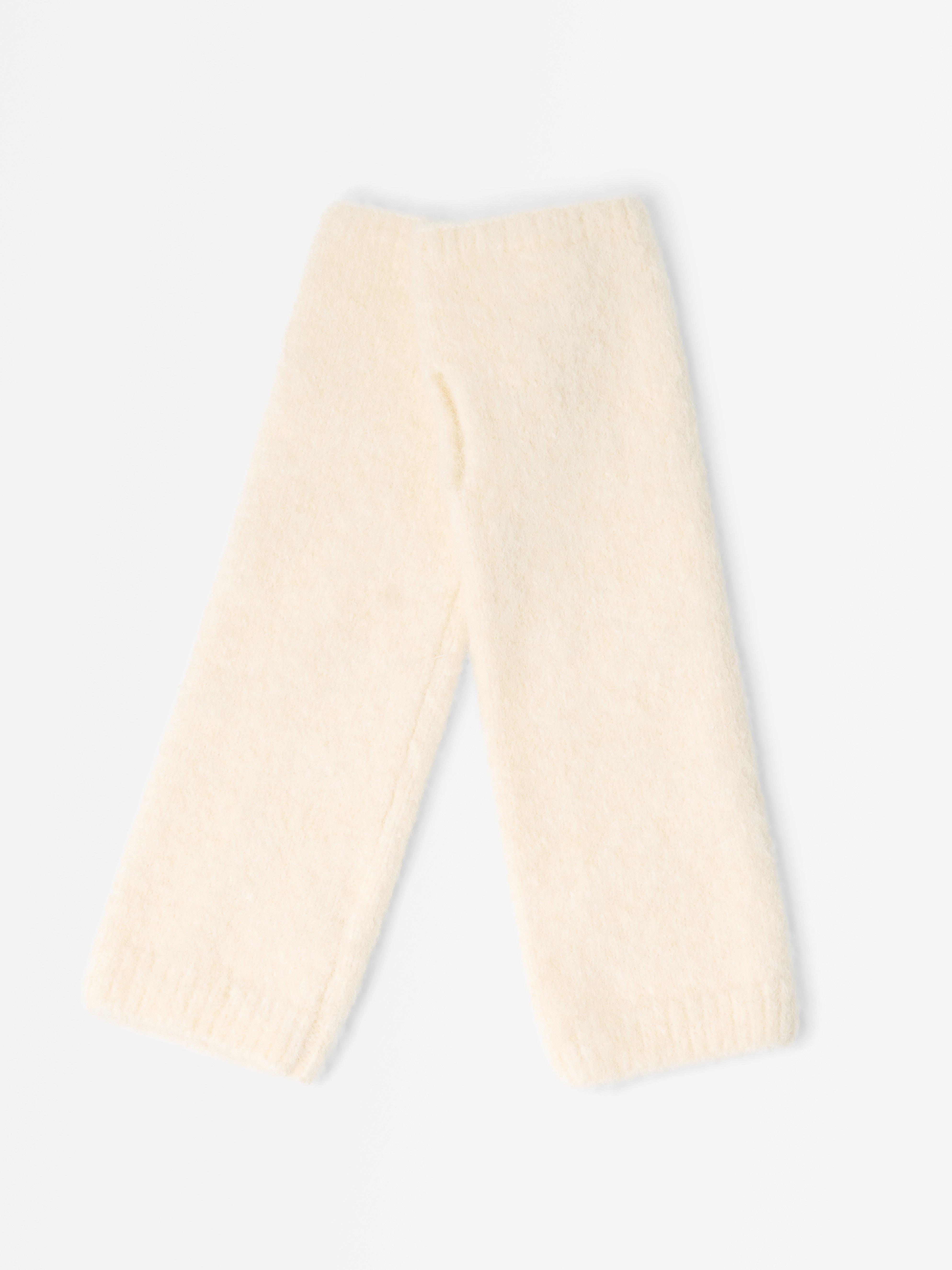 Fingerless Gloves - Womens Wear - White