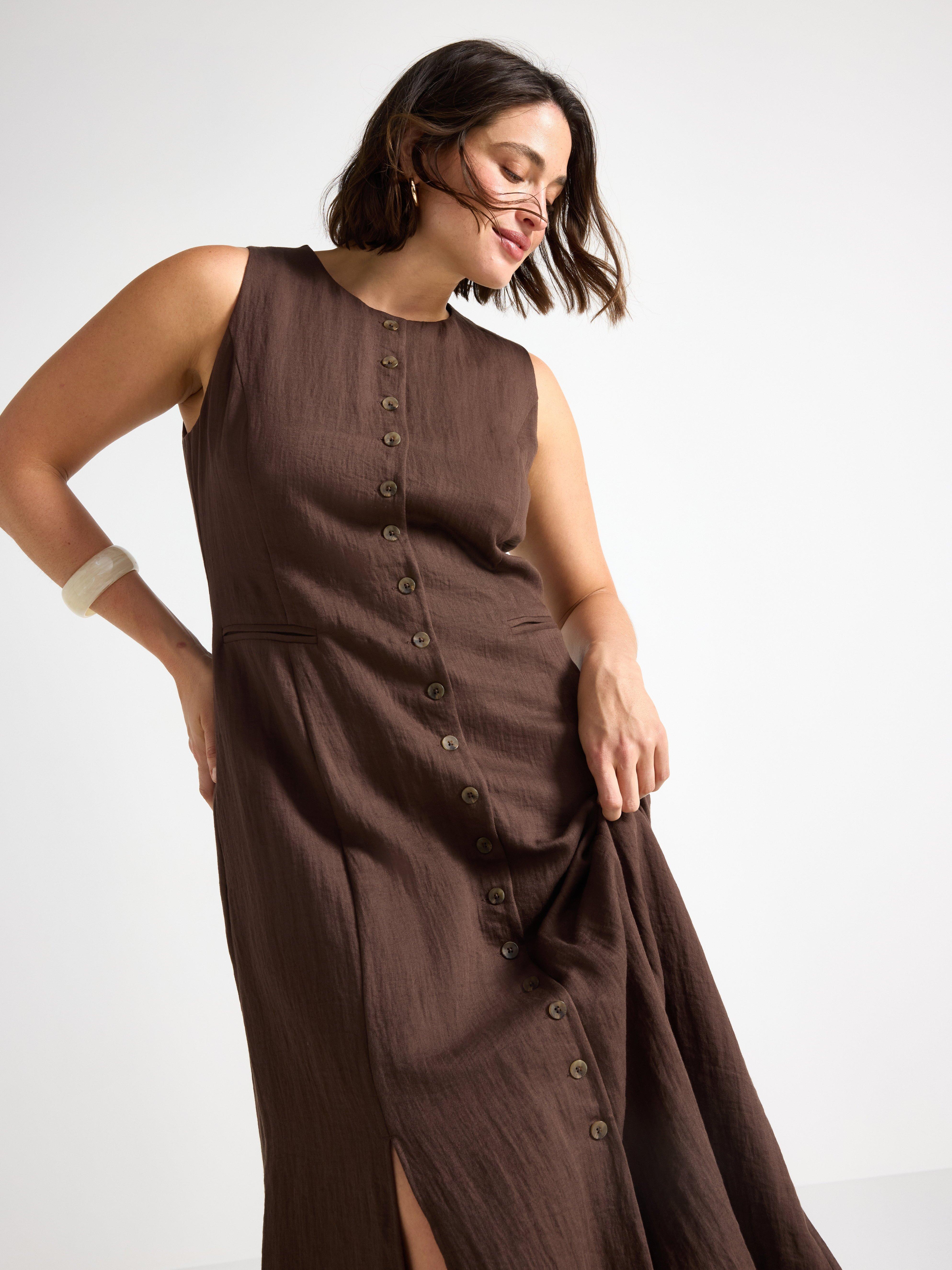 Dress - Womens Wear - Brown